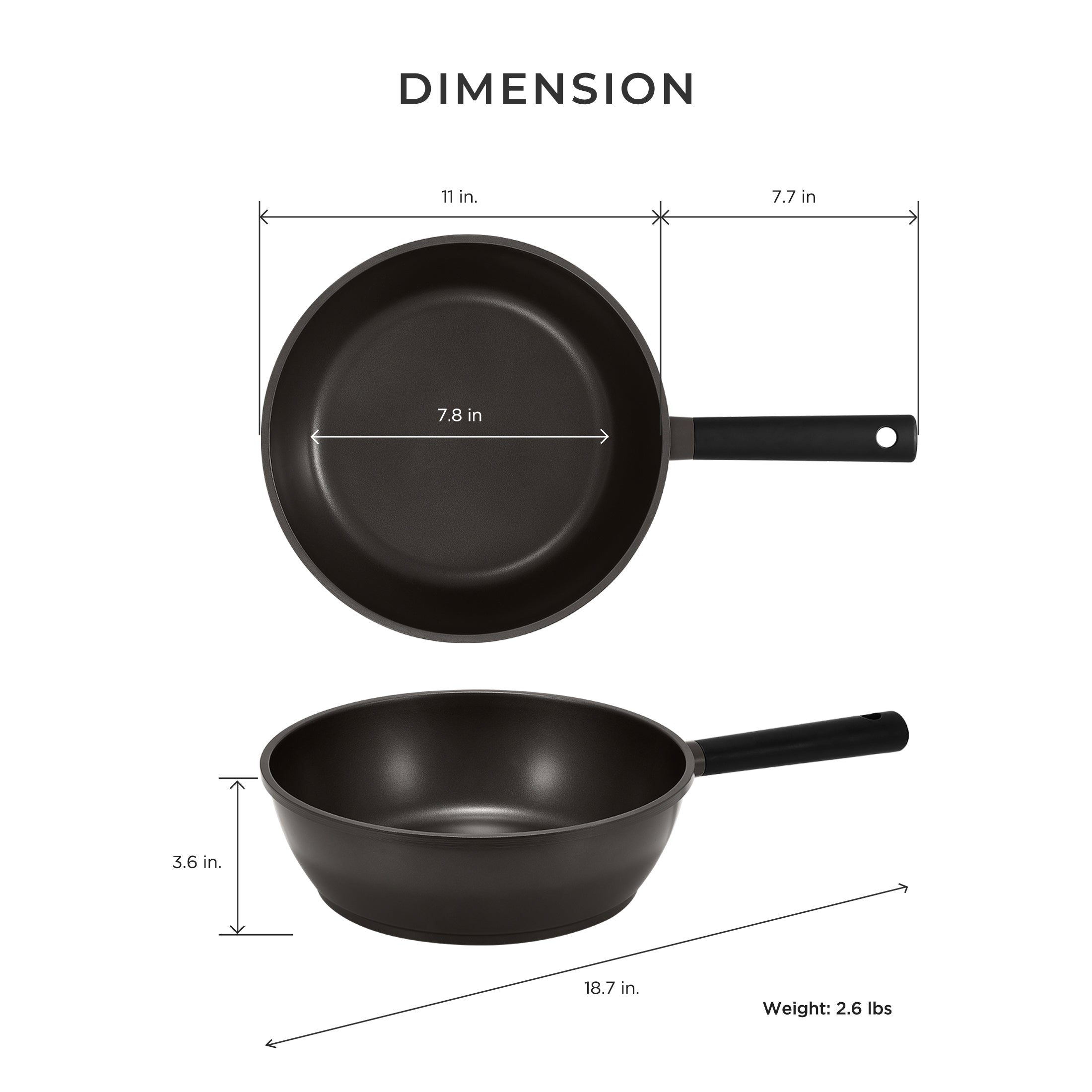CUCKOO Kyndell COP-B2810HGB Wok 28cm Antiaderente