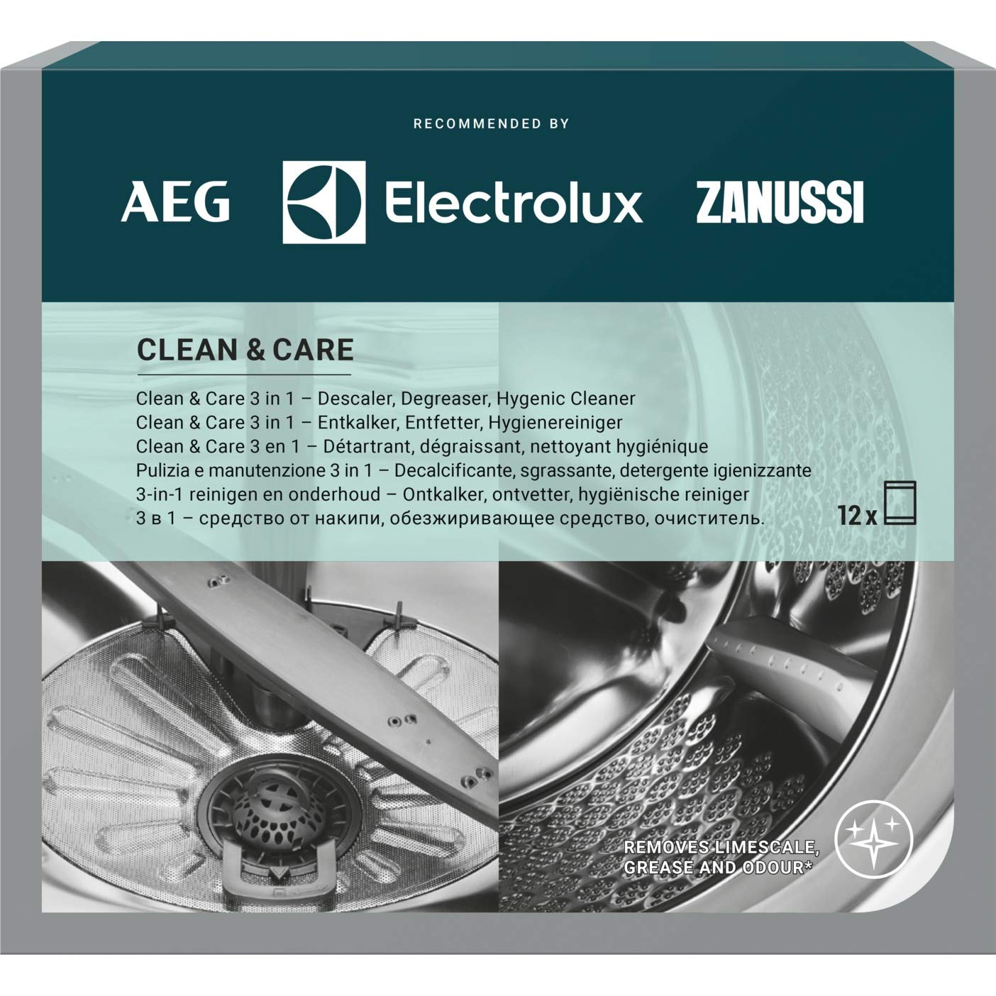 Electrolux 902979919 pulitore lavatrice 12 bustine 3 in 1