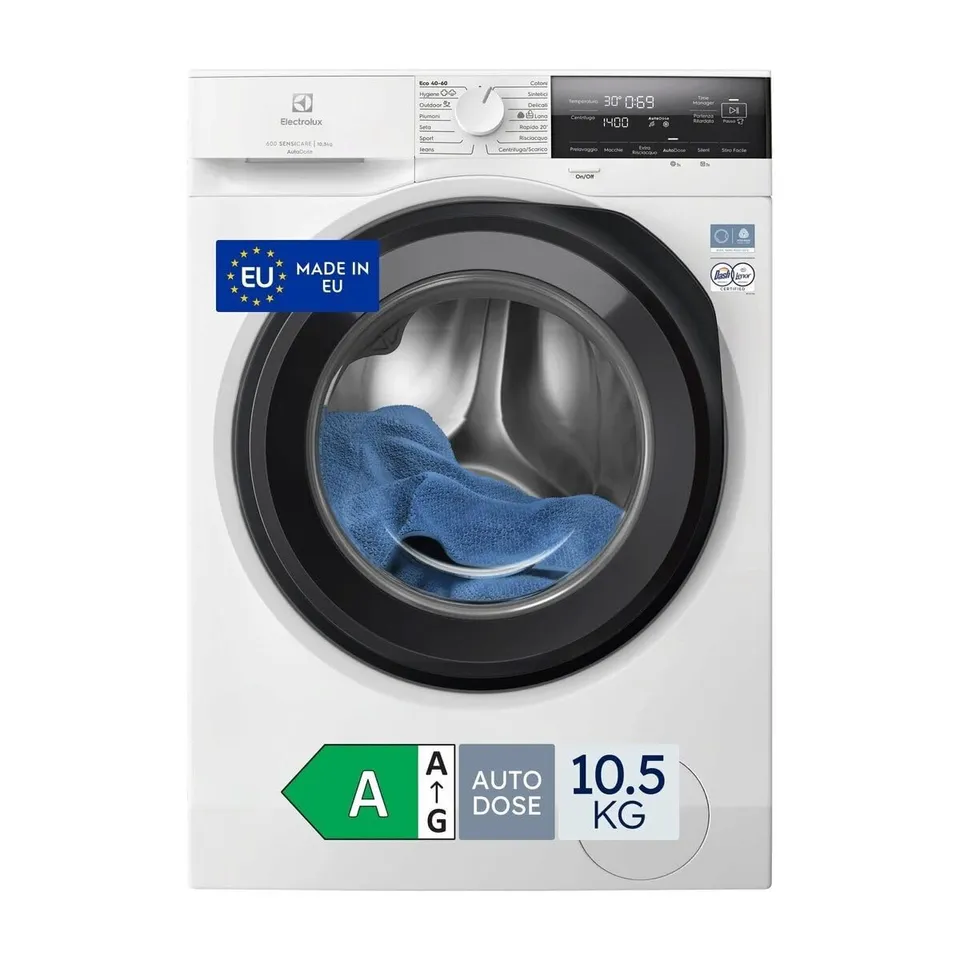 Electrolux SensiCare 600 EW6F105AMQ lavatrice 10,5 kg AutoDose
