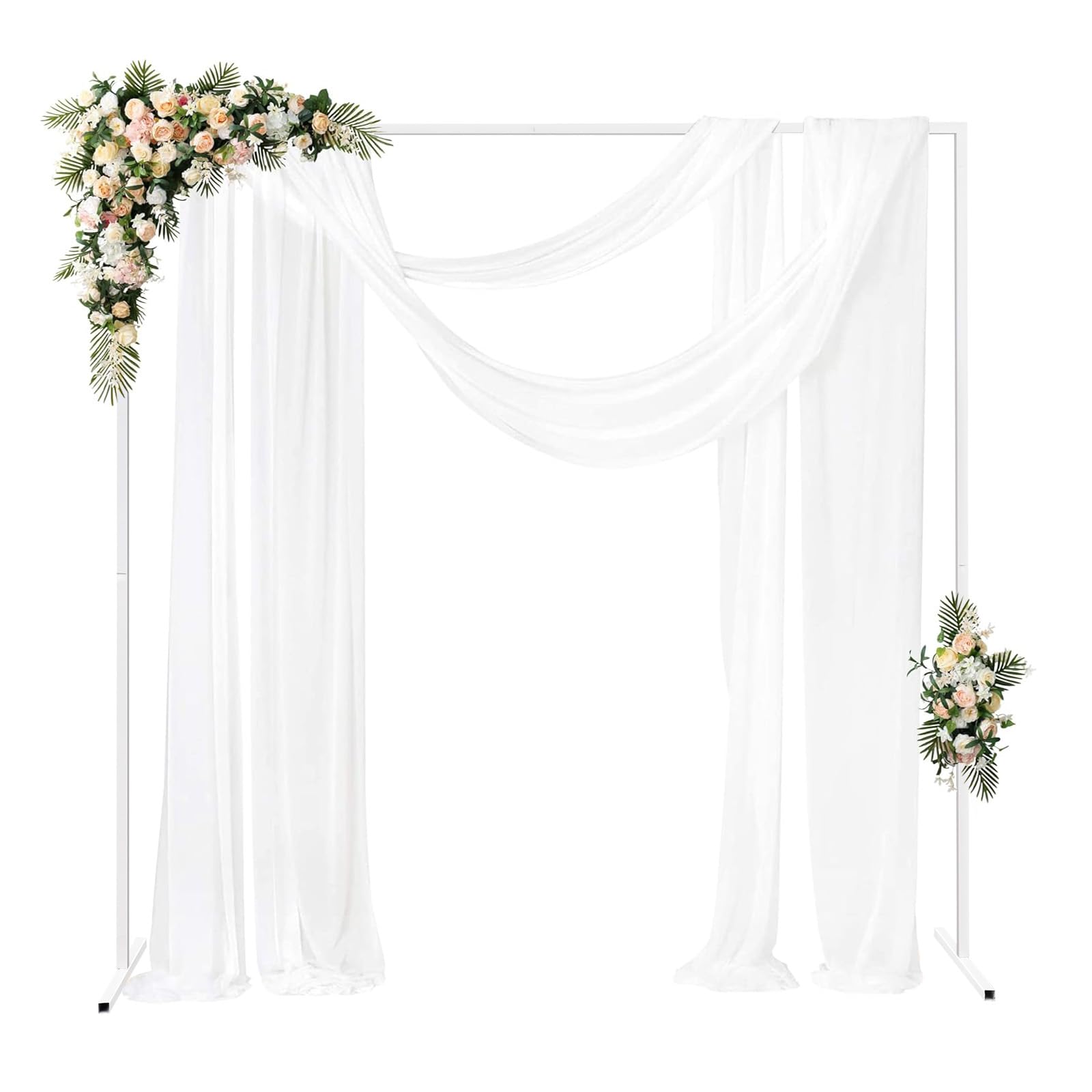 TiryyDrela Arco matrimonio bianco 2x2m ferro zincato