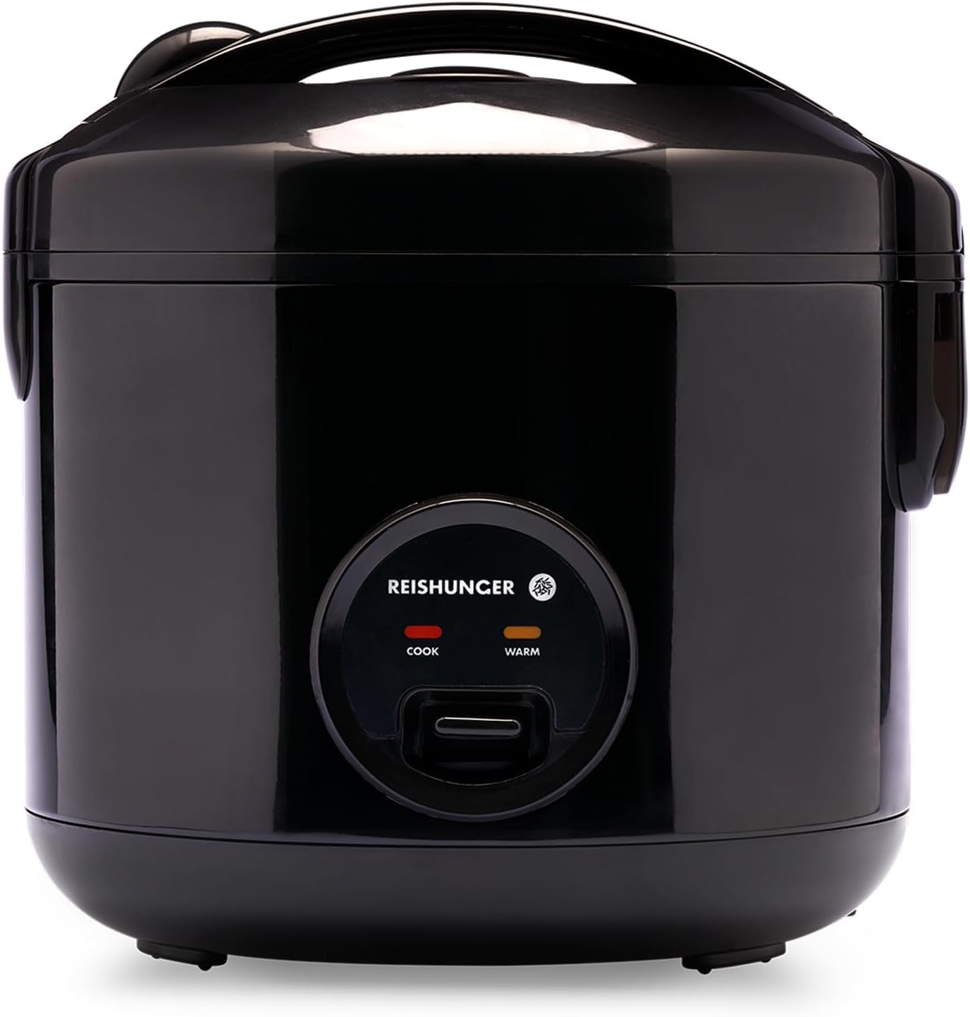 Reishunger cuociriso elettrico 1,2 L nero con cestello vapore