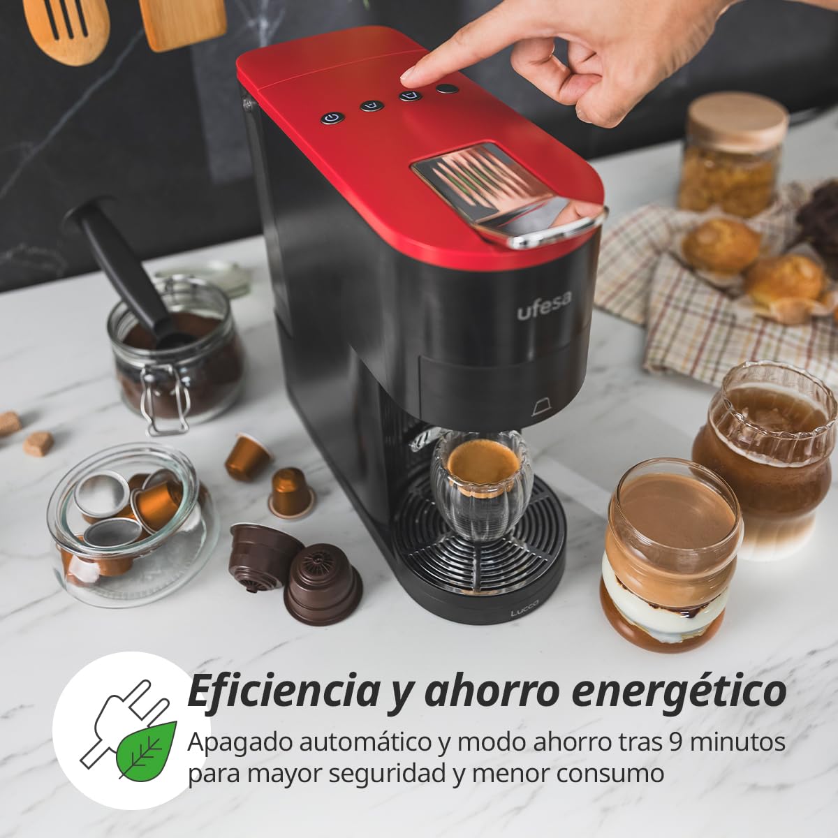 Ufesa Lucca macchina caffè multicapsula 4 in 1