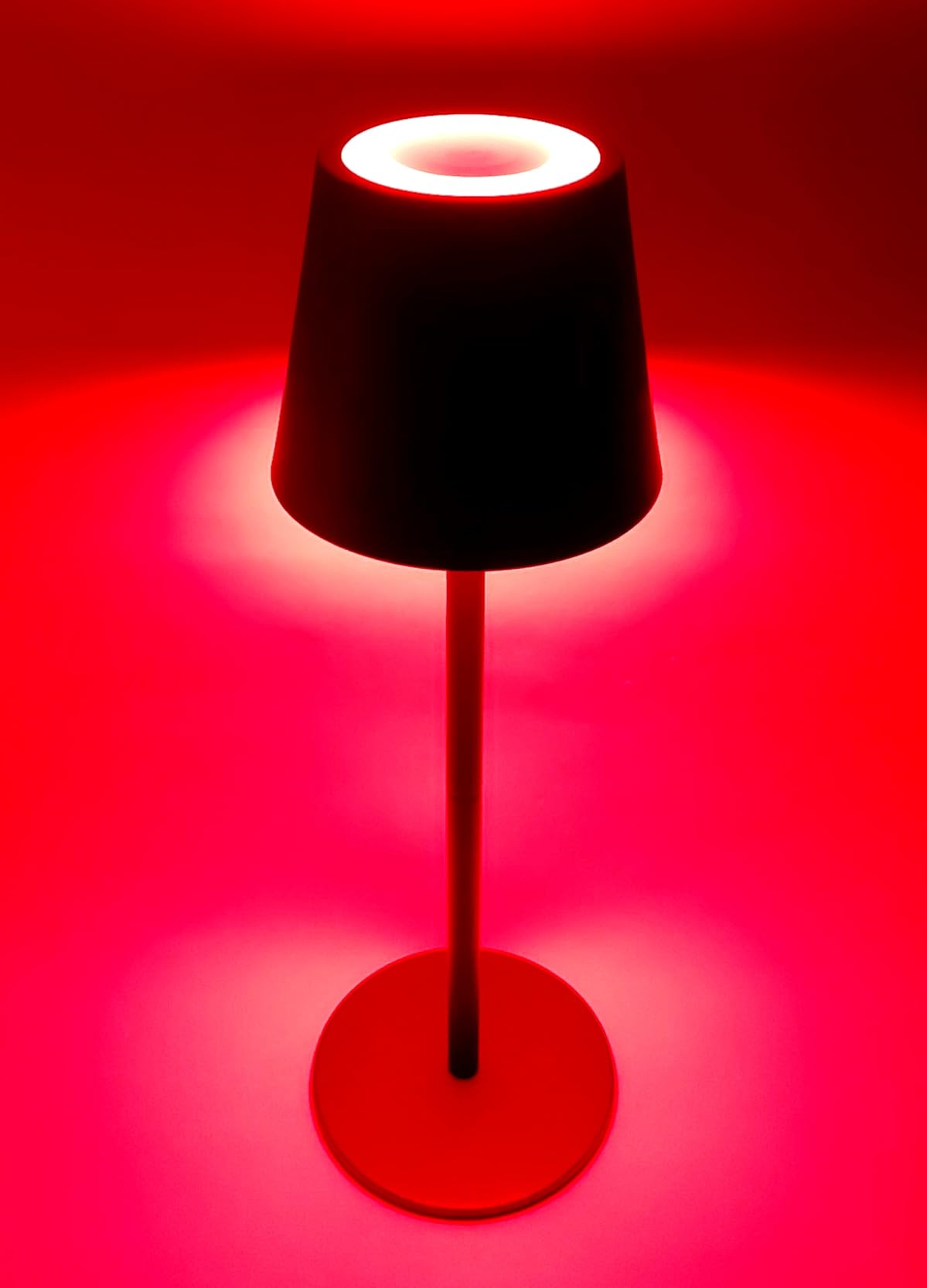 WOWDSGN lampada da tavolo senza fili nera LED ricaricabile