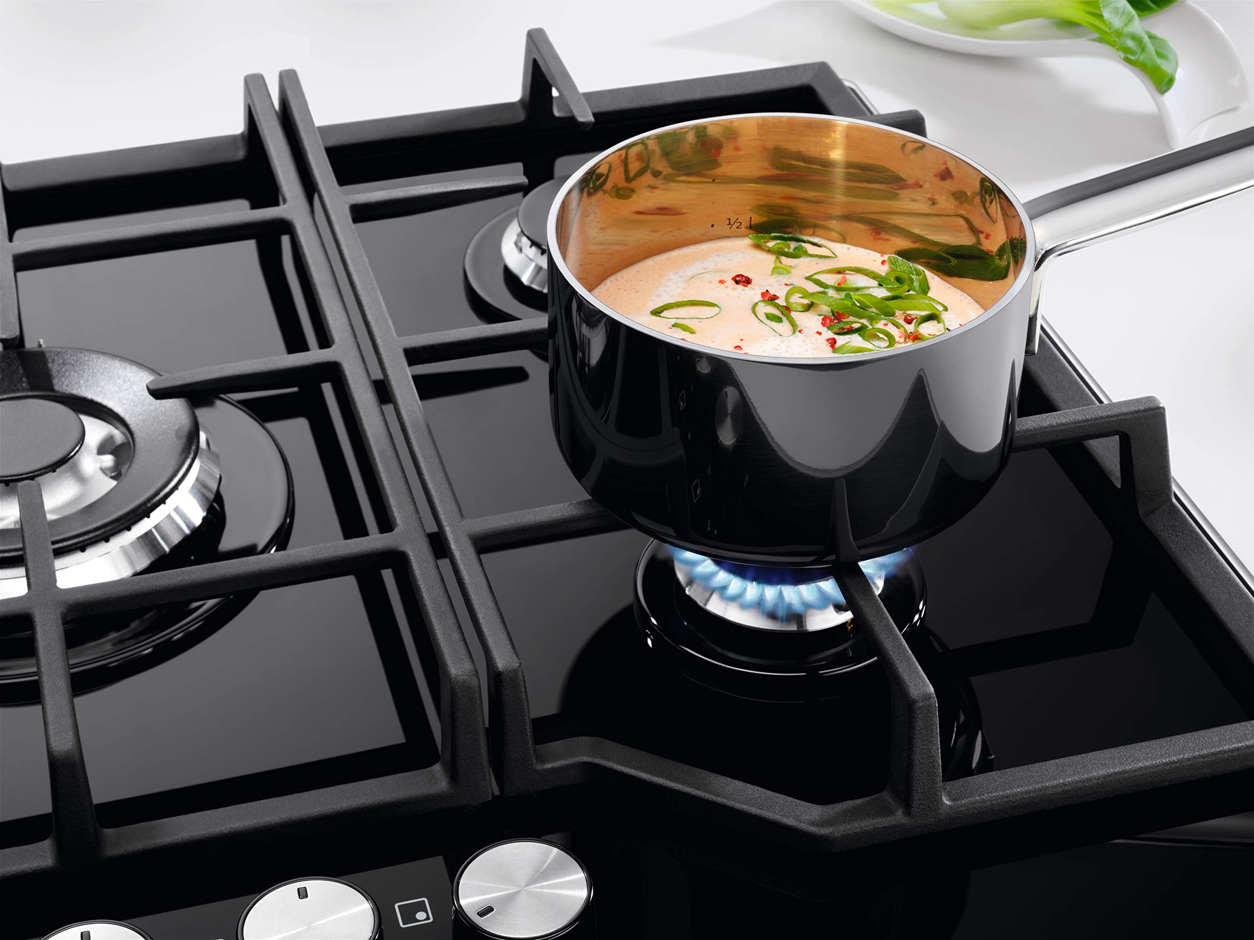 Electrolux Serie 600 EGG7536K piano gas 75 cm nero 5 fuochi