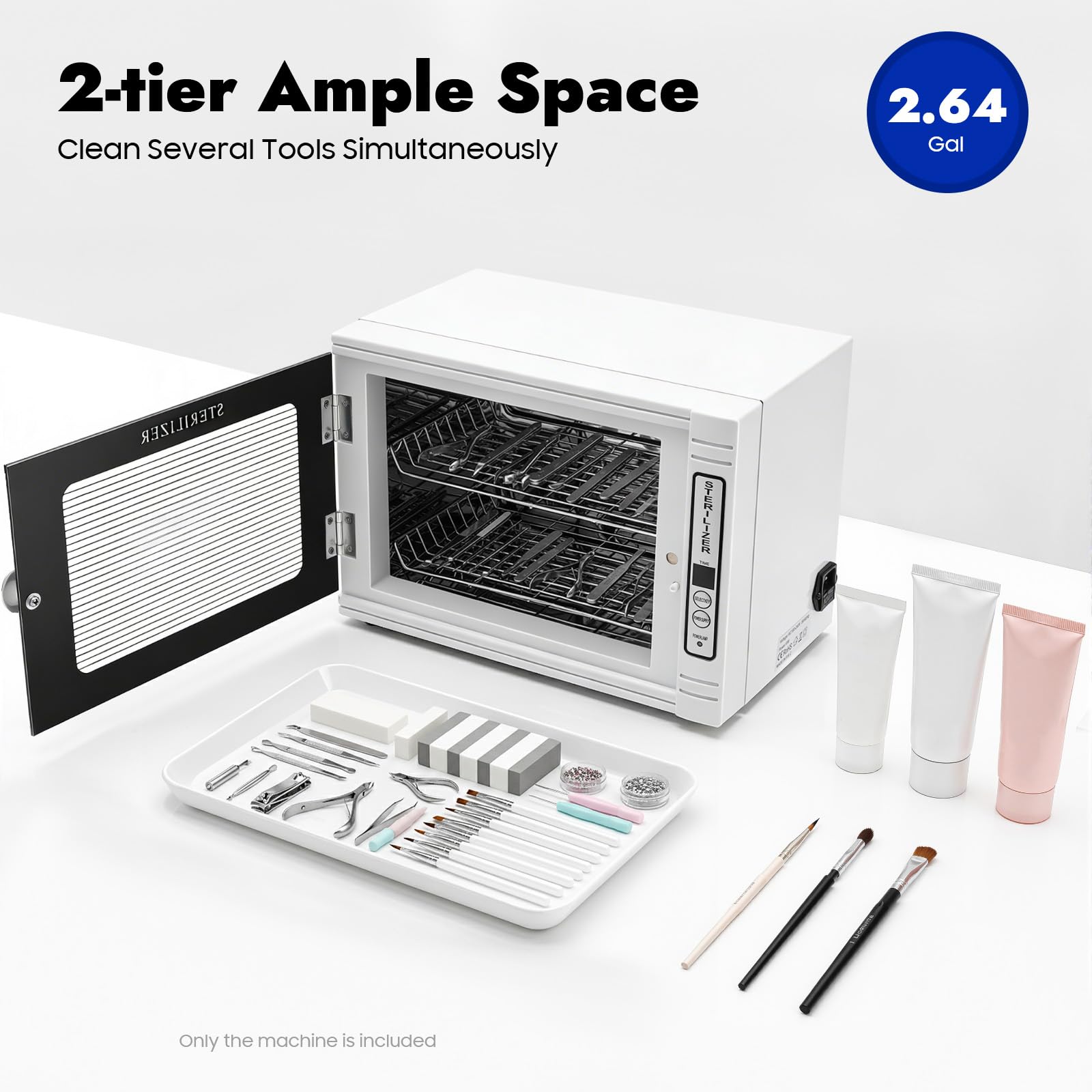 TiryyDrela Sterilizzatore UV 12L Armadio Disinfezione Strumenti Timer