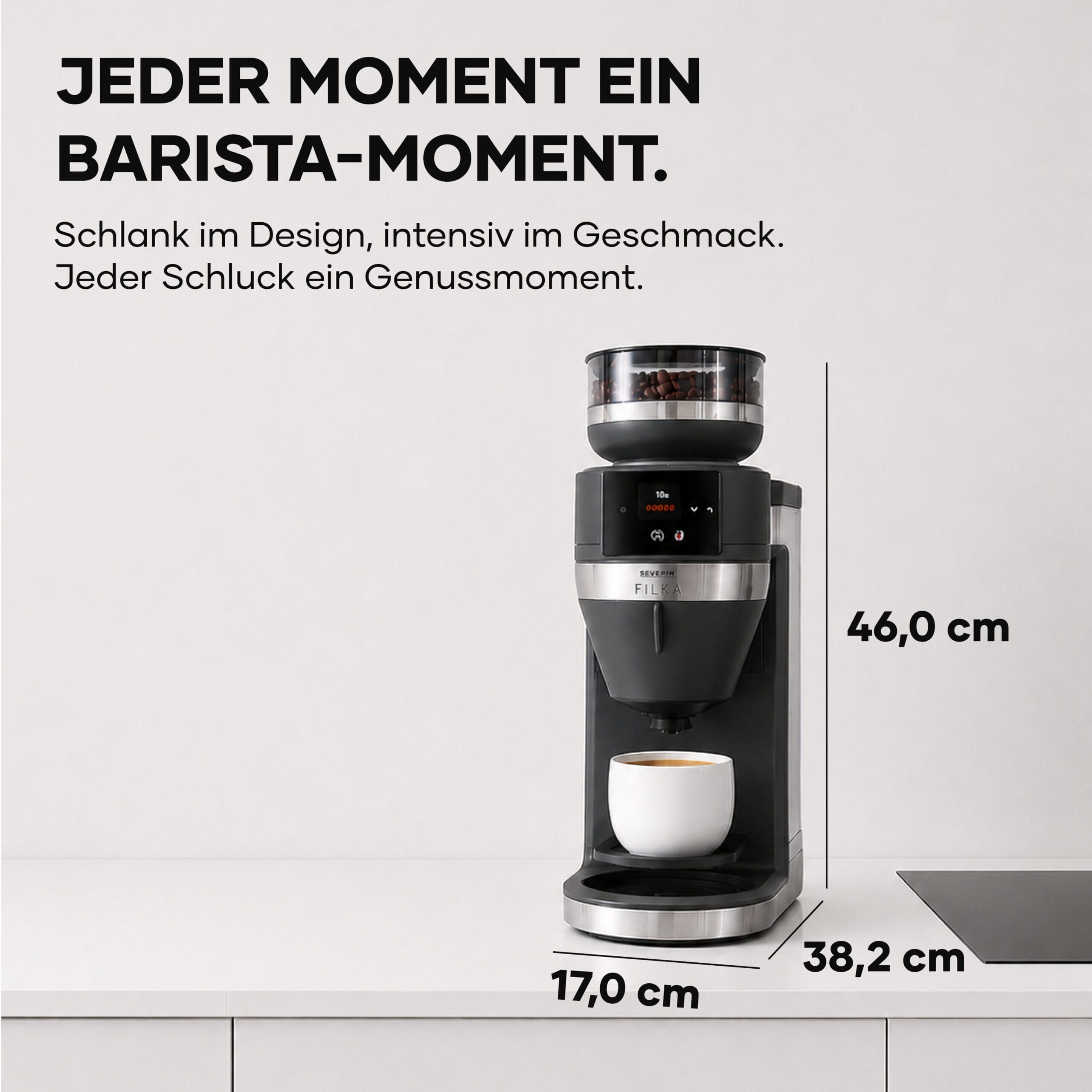 SEVO Filka KA 4852 macchina caffè filtro vetro