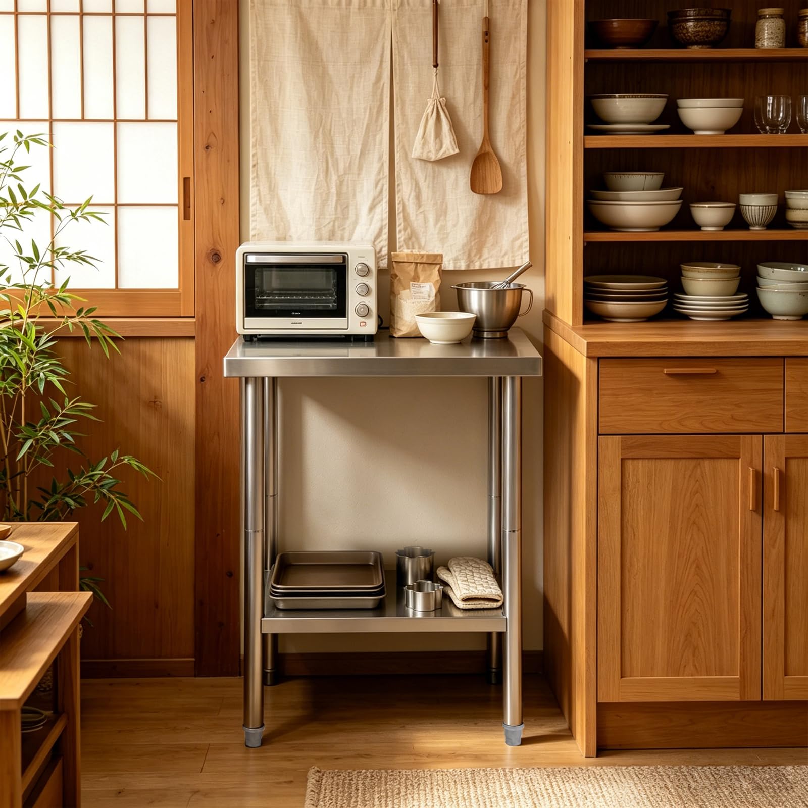 TiryyDrela tavolo lavoro cucina inox 60x30x85 cm 300 kg