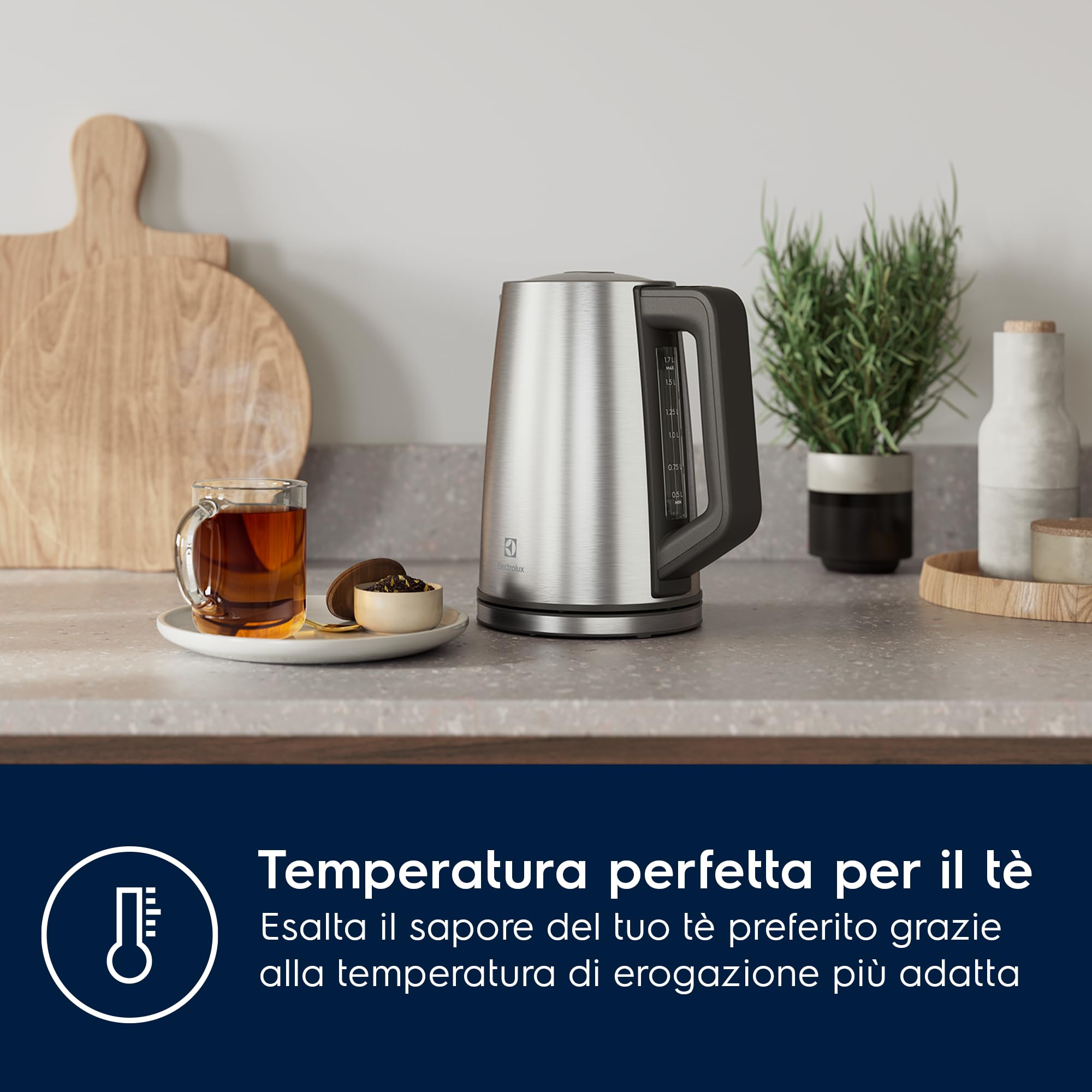 Electrolux E5K1-6ST bollitore elettrico Inox 1,7 L