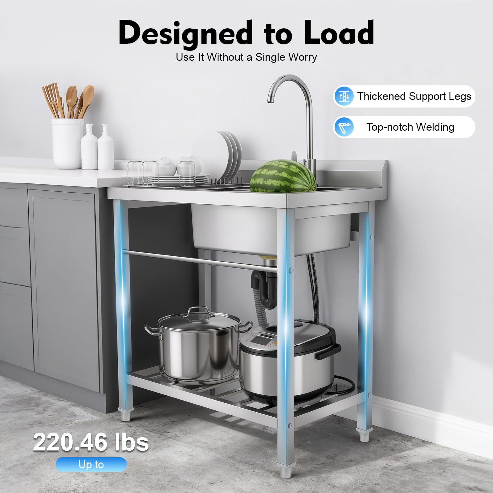TiryyDrela Lavello Freestanding 1 Vasca 80x55x84 cm