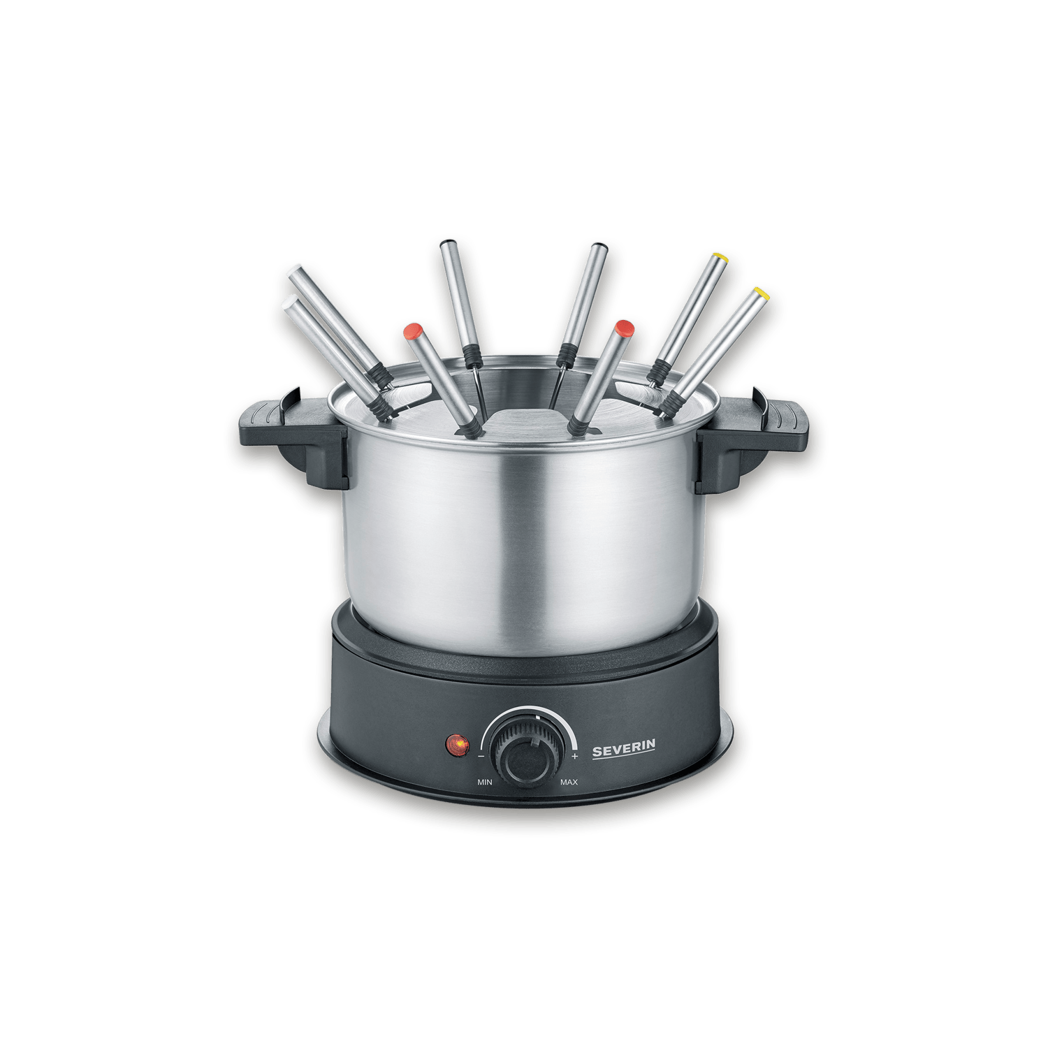 SEVO Fondue set fonduta 8 forchette inox