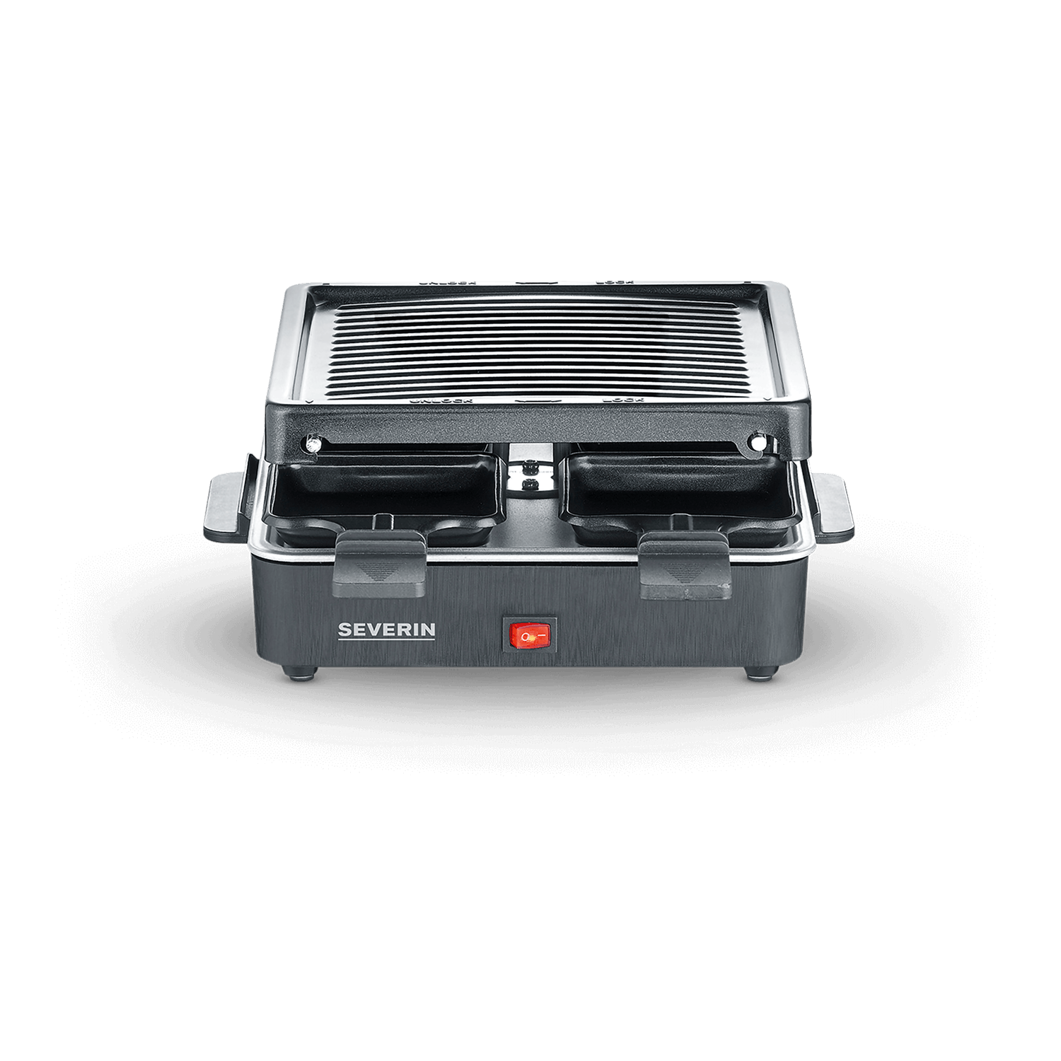 SEVERIN Mini Raclette Grill 4 Padelline 21x21 cm