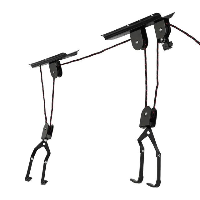 TiryyDrela Sollevatore Bici Soffitto Acciaio 60 Kg con Ganci