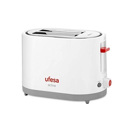 Ufesa TT7385 tostapane 2 fette bianco-rosso 750W