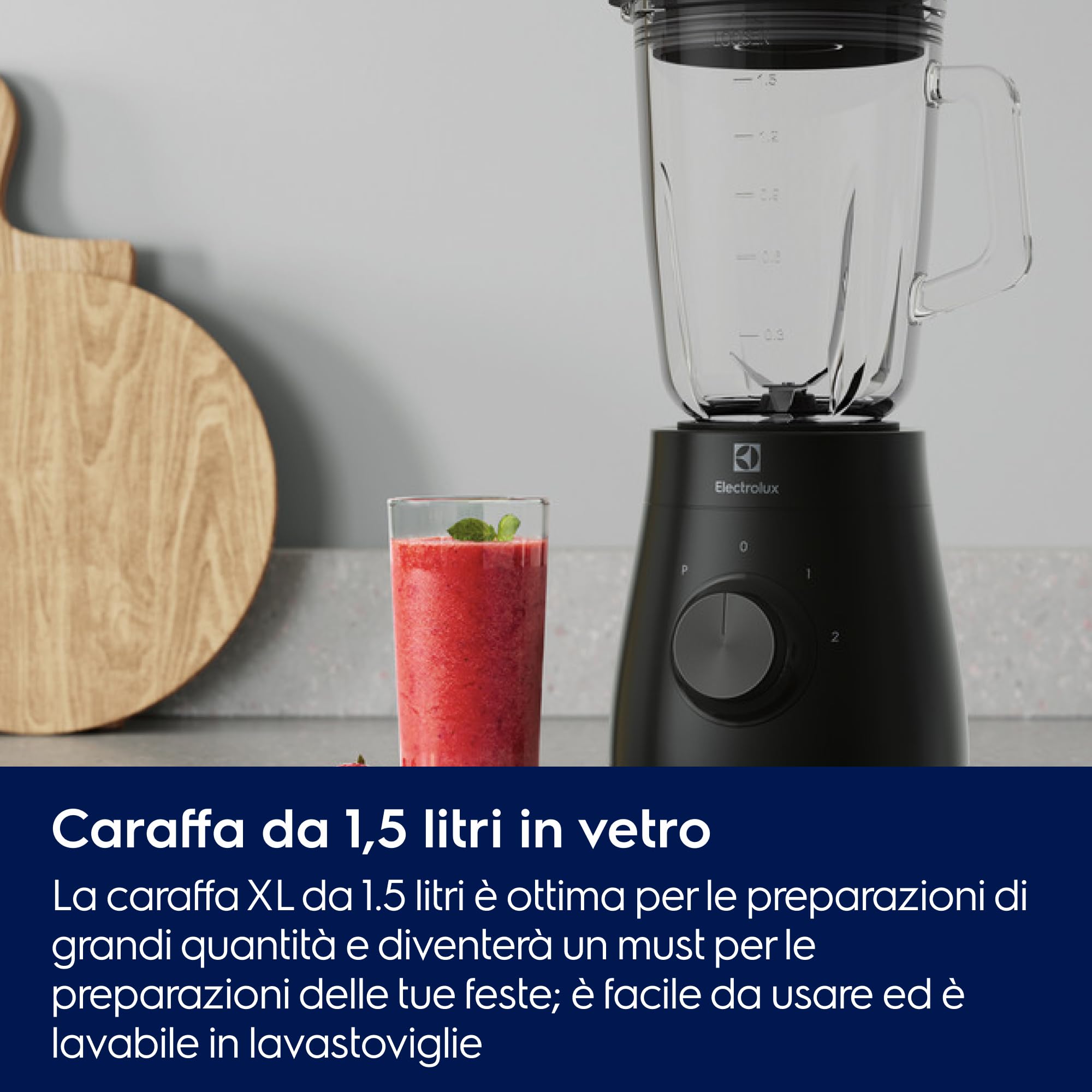 Electrolux Create 3 E3TB1-4GG Frullatore 1,5 L Nero 500W