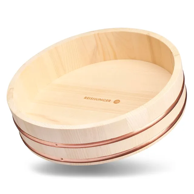 Reishunger Hangiri Ciotola Legno Sushi 30 cm