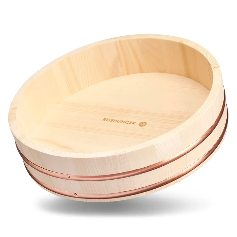 Reishunger Hangiri Ciotola Legno Sushi 30 cm