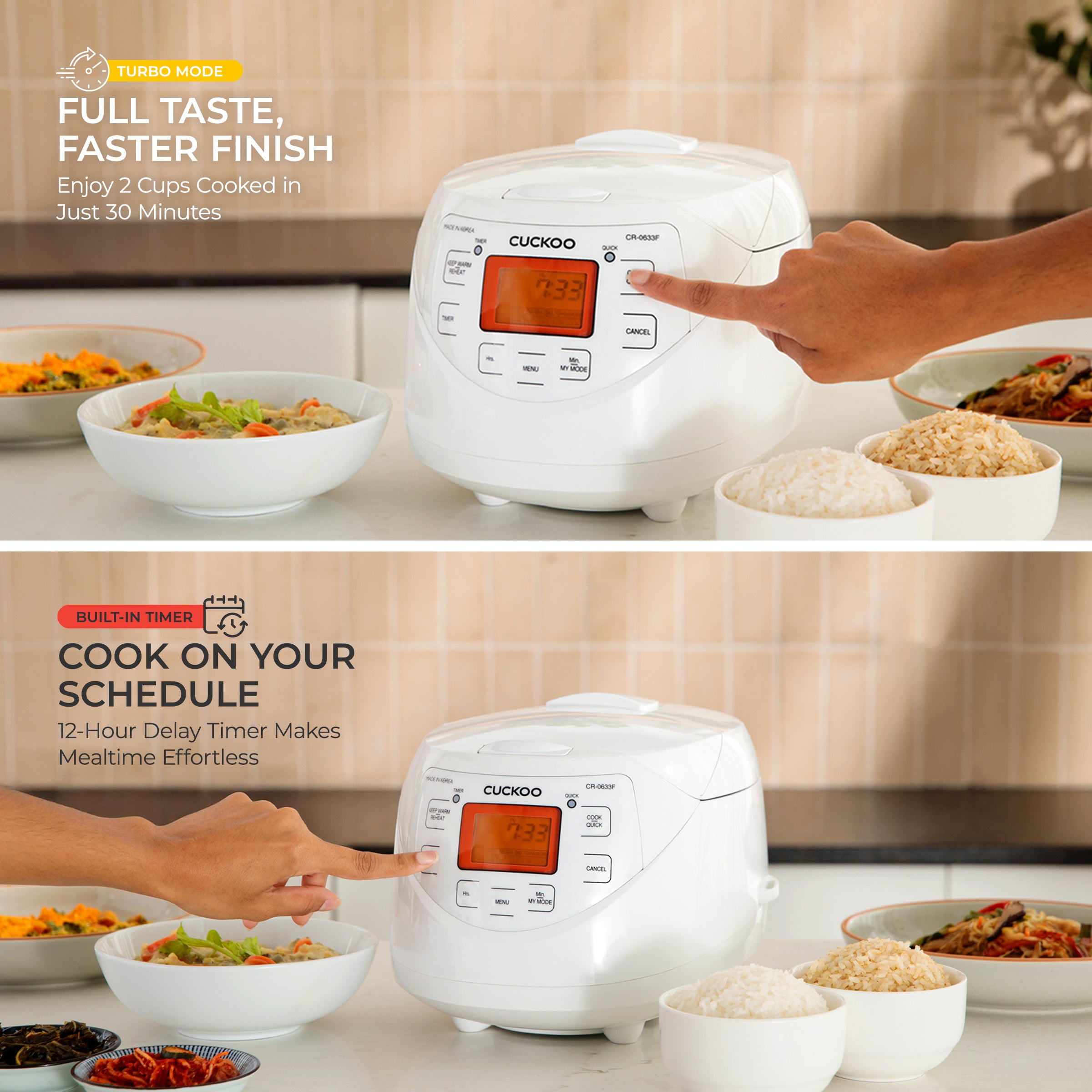 Cuckoo Micom CR-0633F Cuociriso 6 Tazze Multi Cook