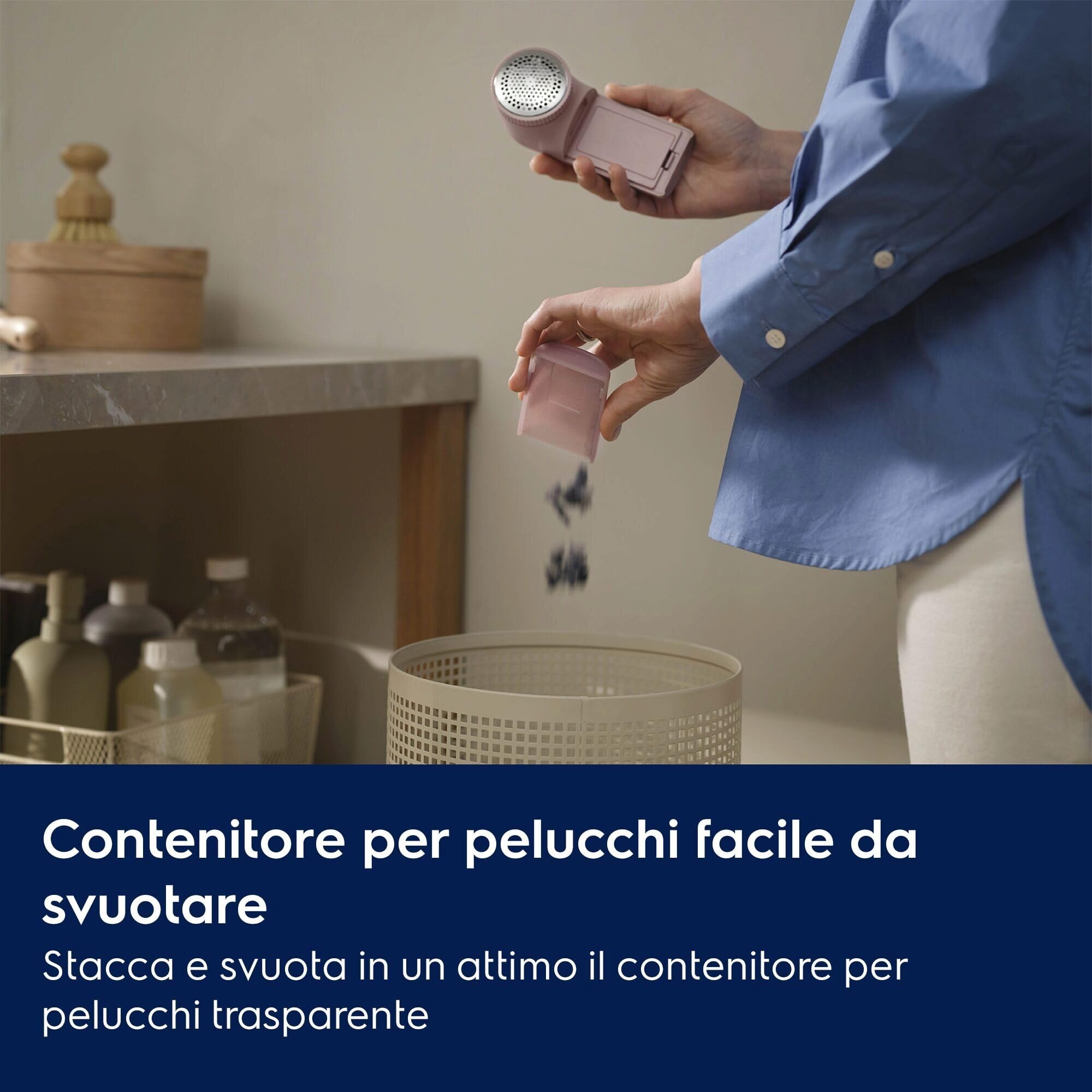 Electrolux EFS01 levapelucchi elettrico rosa a batteria