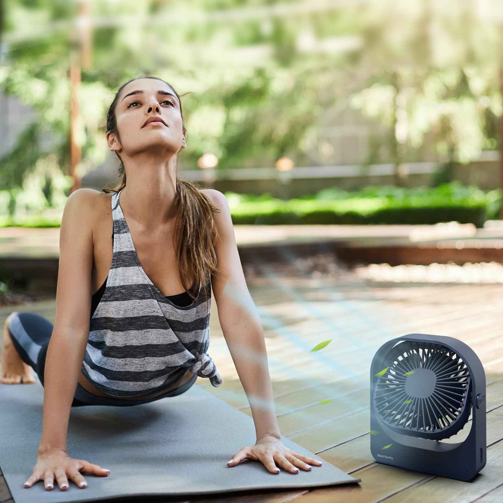 WOWDSGN ventilatore da tavolo ricaricabile blu scuro 2800 mAh