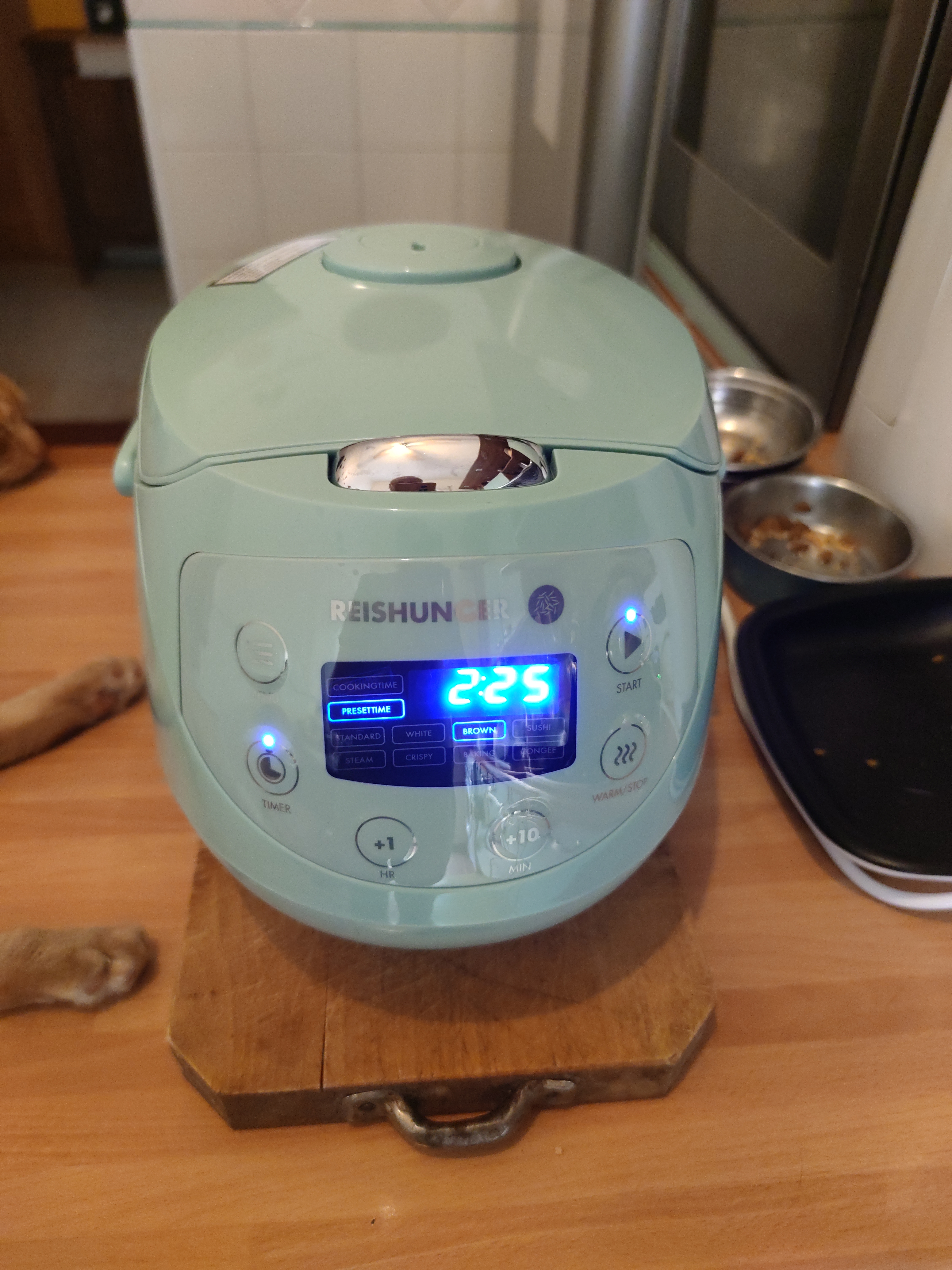 Reishunger cuociriso digitale 0,6 L menta 7 programmi