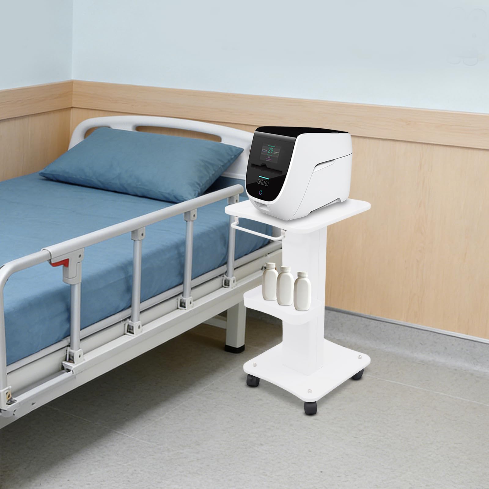 TiryyDrela Carrello Estetico 3 Ripiani Bianco 40kg