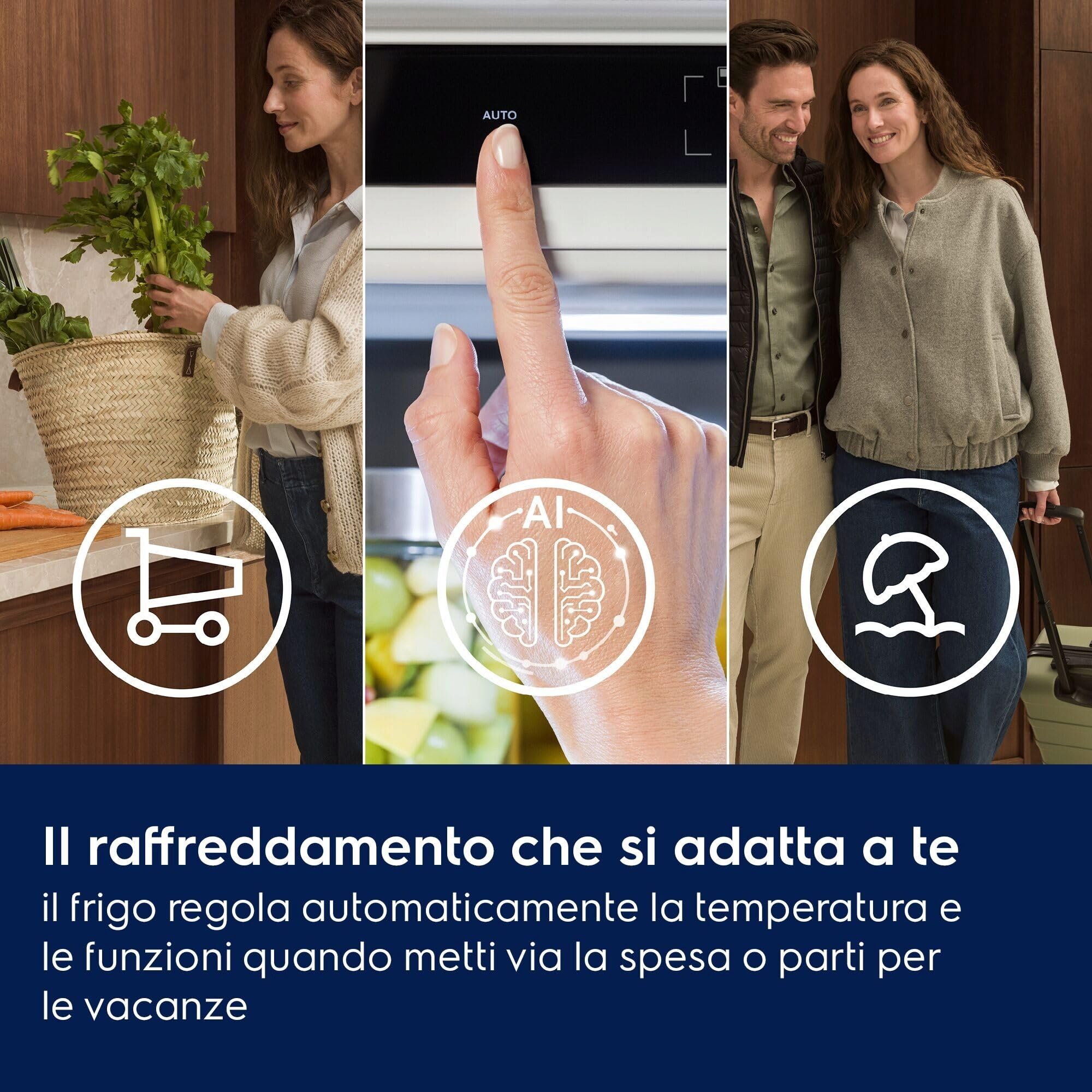 Electrolux ENA7CD19S frigo combinato incasso 269 L No Frost
