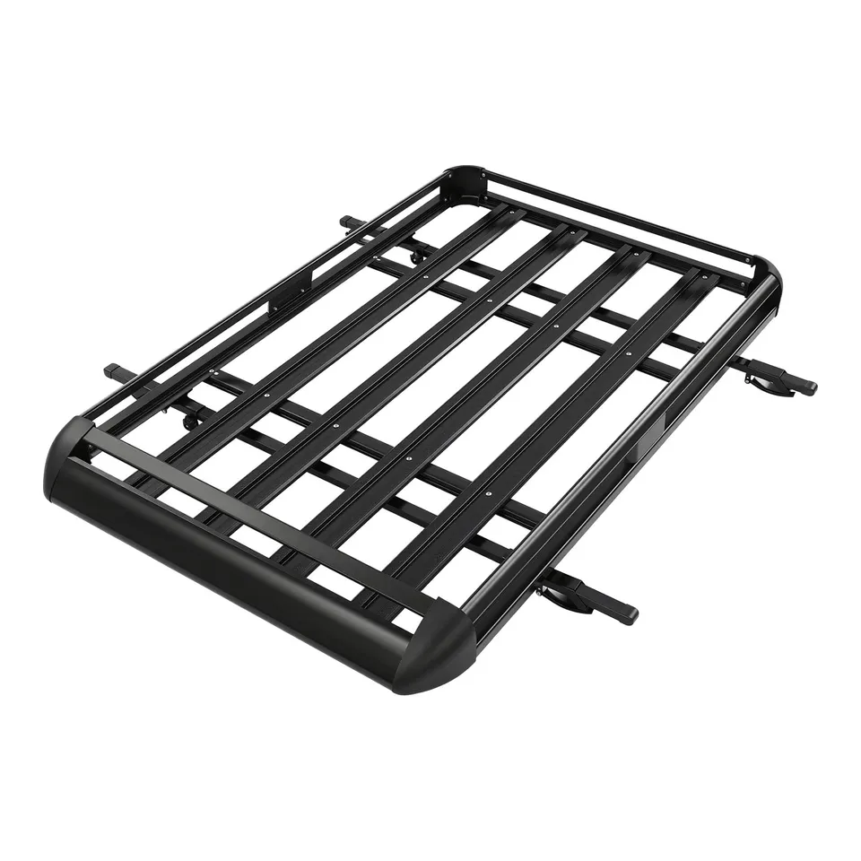 TiryyDrela Portapacchi da Tetto 150 kg Regolabile 100-135 cm Acciaio
