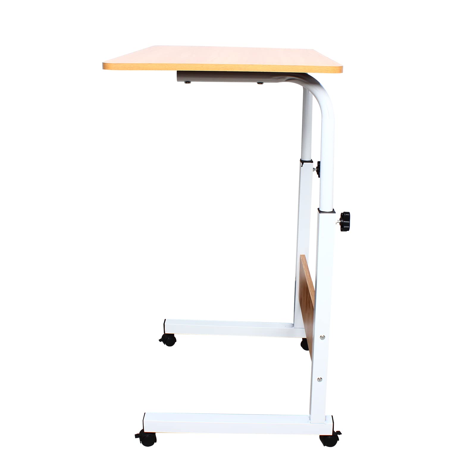 TiryyDrela Scrivania Mobile con Ruote 70-90 cm Piano 60x40 cm