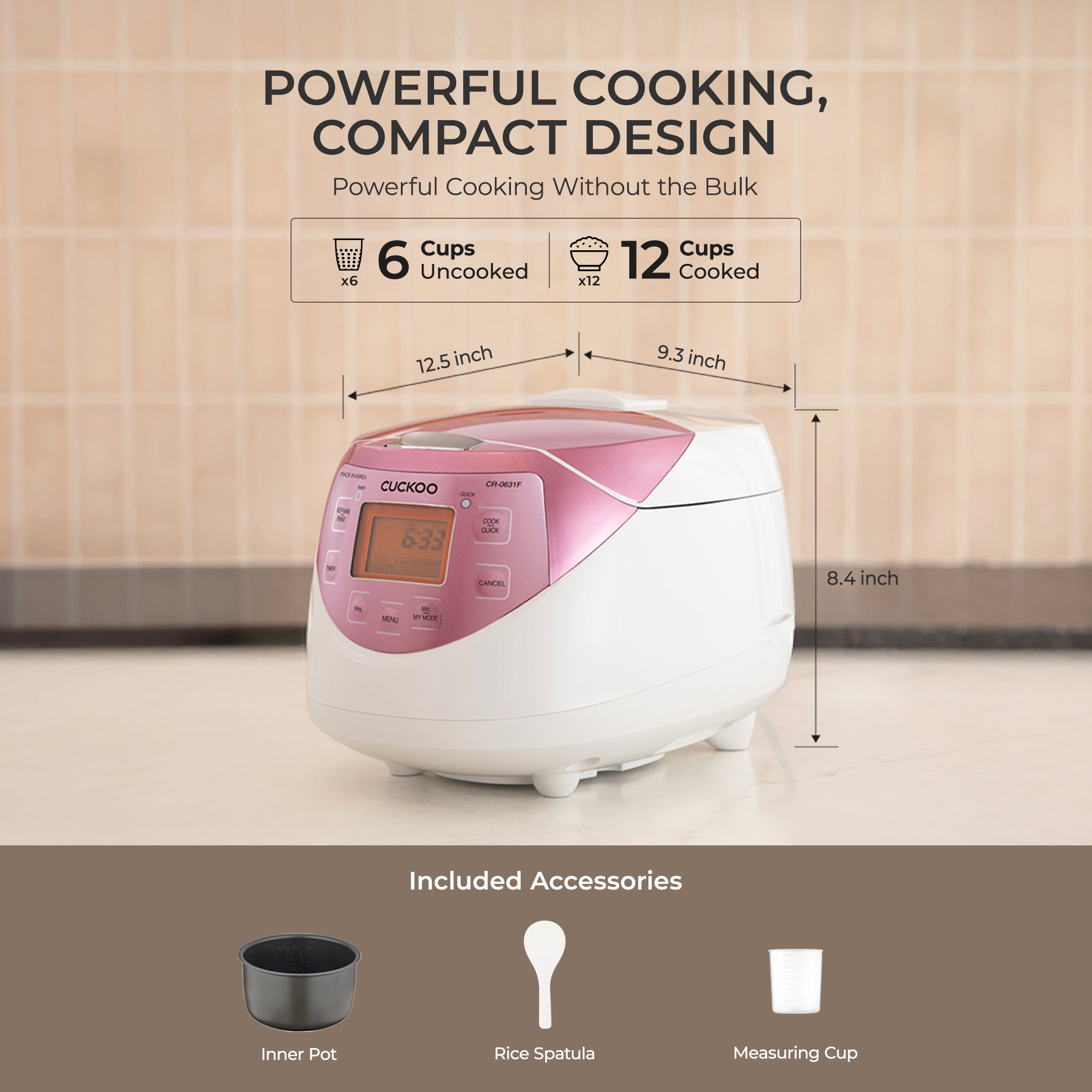 Cuckoo Micom CR-0631F cuociriso 6 tazze turbo 35 minuti