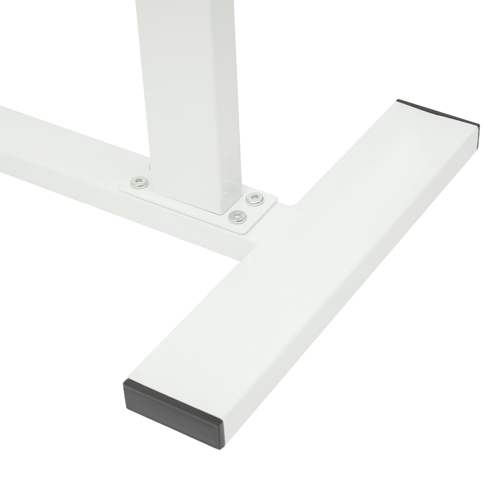 TiryyDrela Tavolino Regolabile Comodino Form C Bianco 60x40 cm