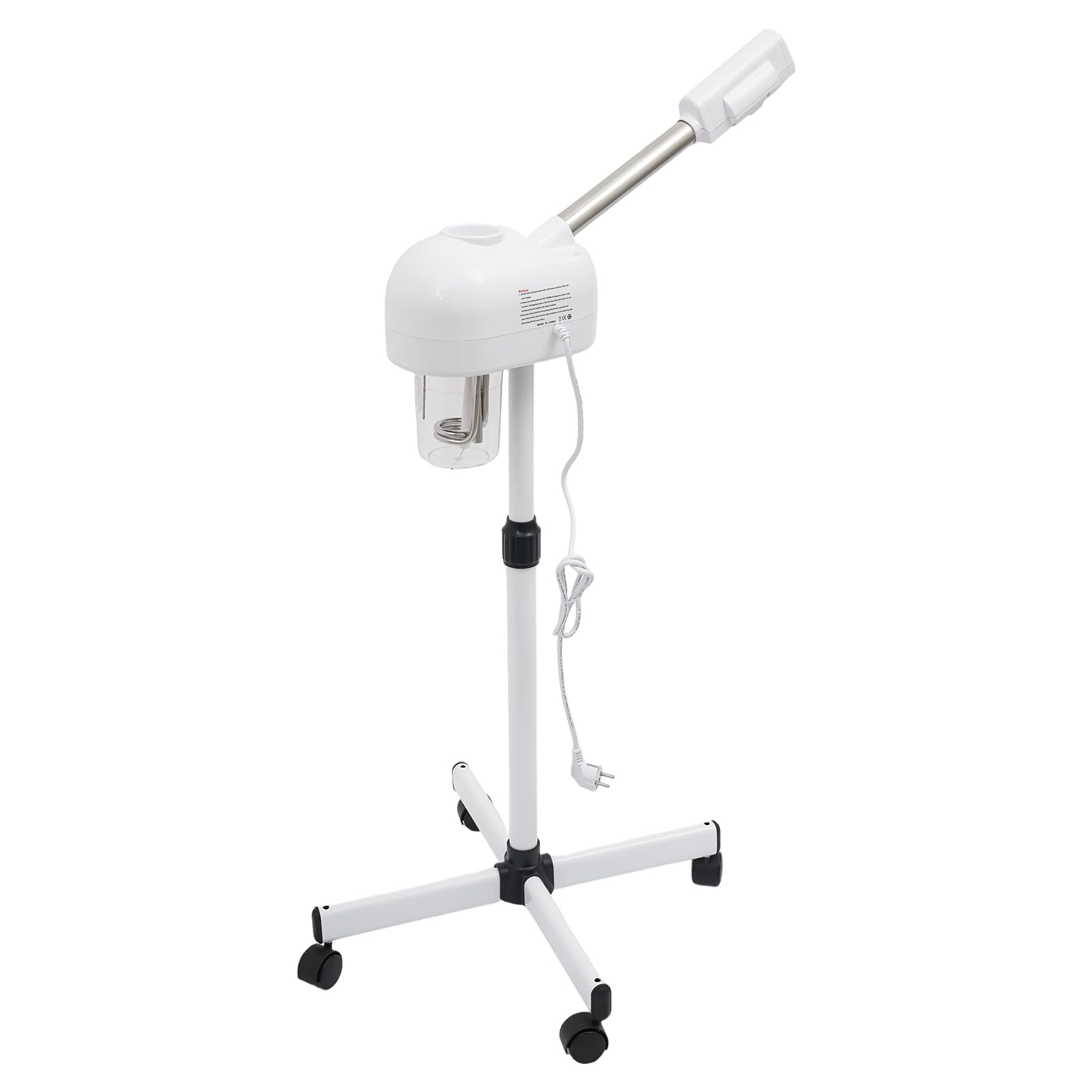 TiryyDrela Vapozone Viso 800W 600ml Altezza 58-68cm Bianco