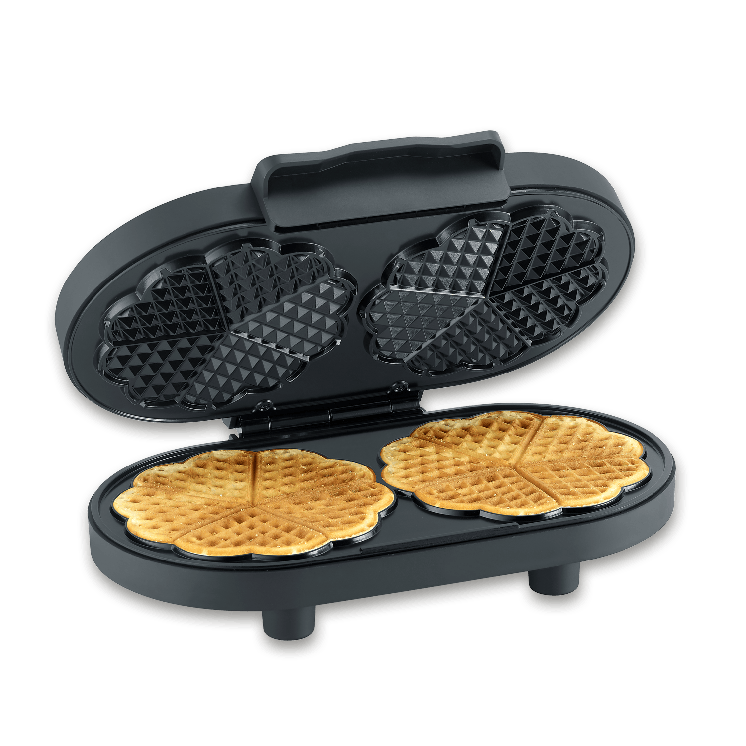 SEVERIN Black Line Piastra Waffle Doppia antiaderente