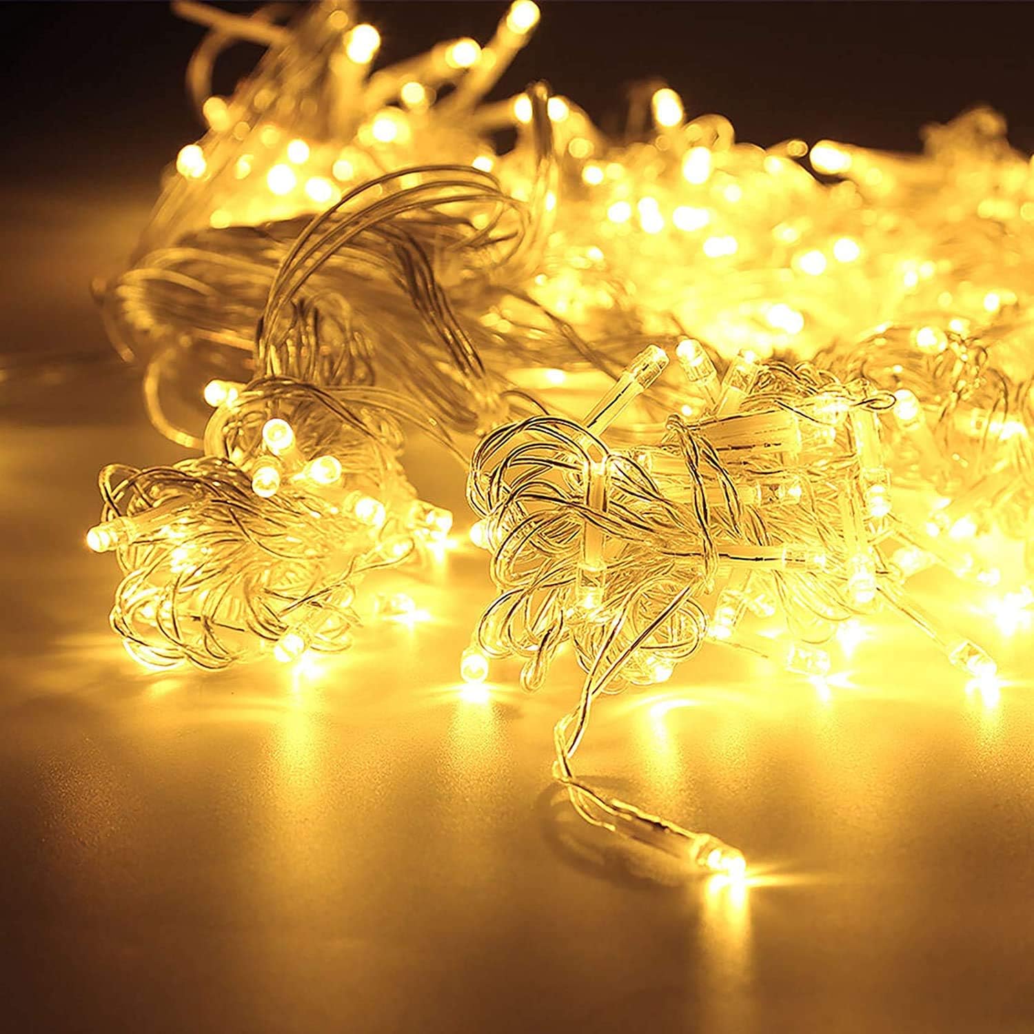 WOWDSGN catena luminosa 20 m 200 LED bianco caldo IP44