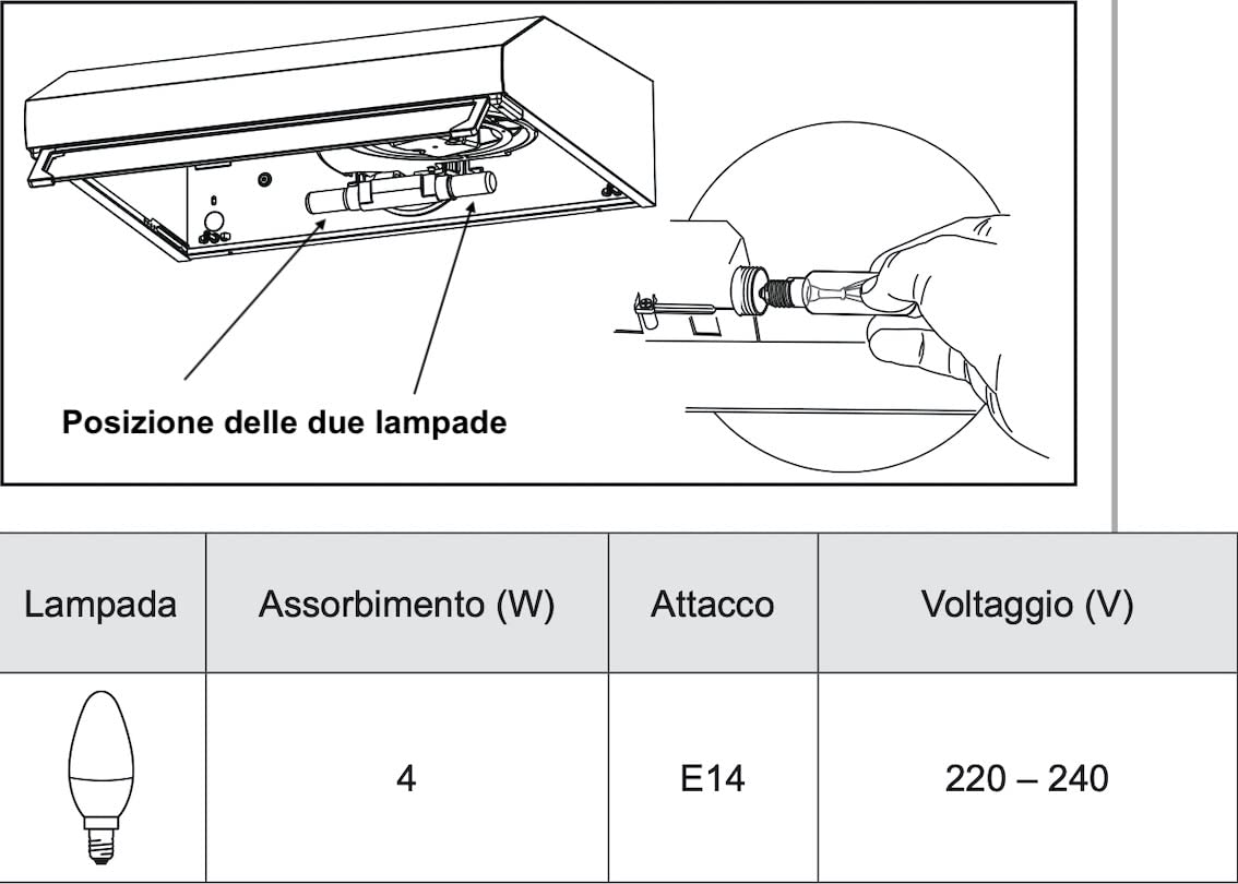 Faber 2740 SRM cappa sottopensile 60 cm 380 m3/h