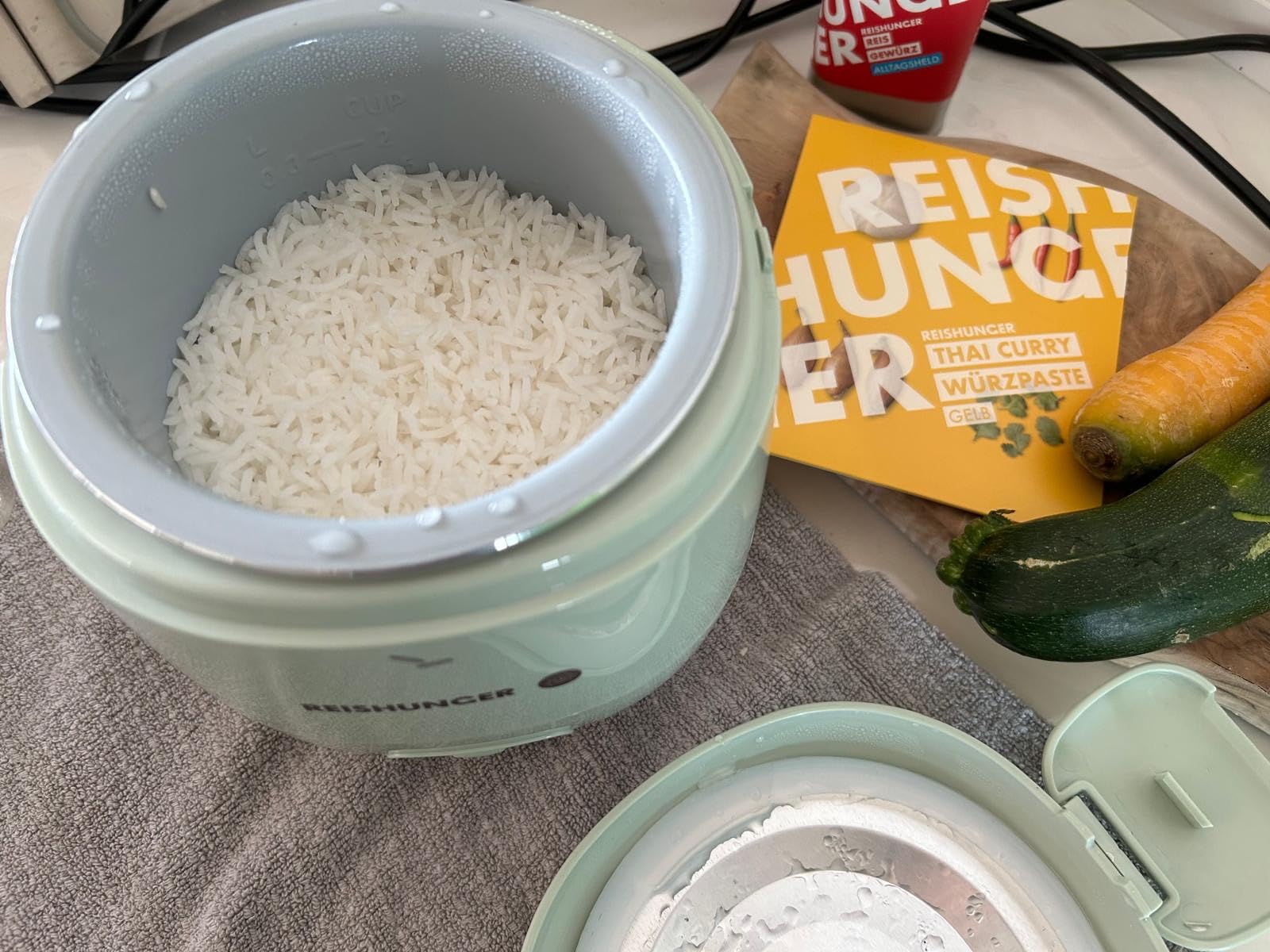 Reishunger Mini Cuociriso 0,3 L Azzurro 1-2 Porzioni