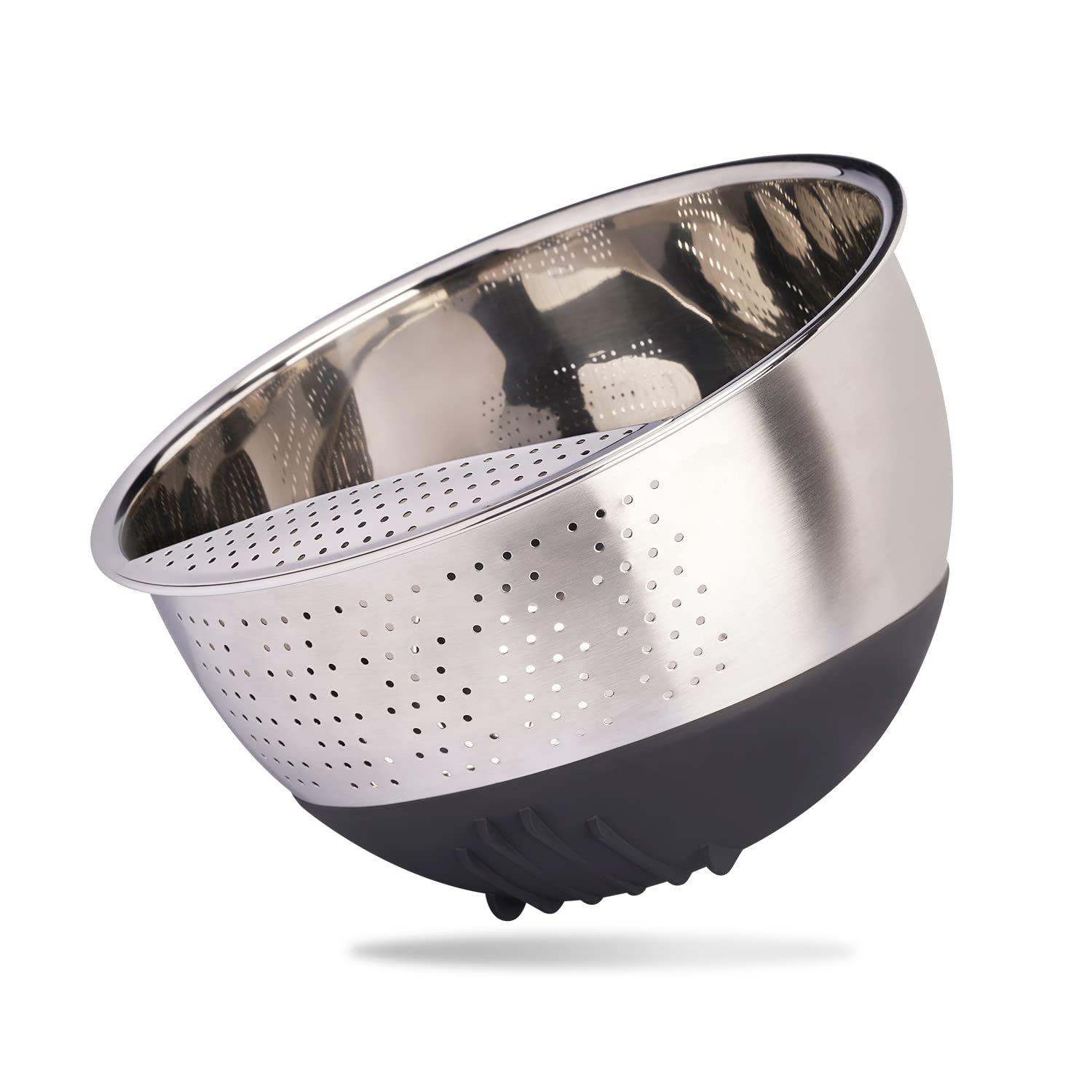 Reishunger Ciotola Riso Acciaio Inox Argento Antiscivolo
