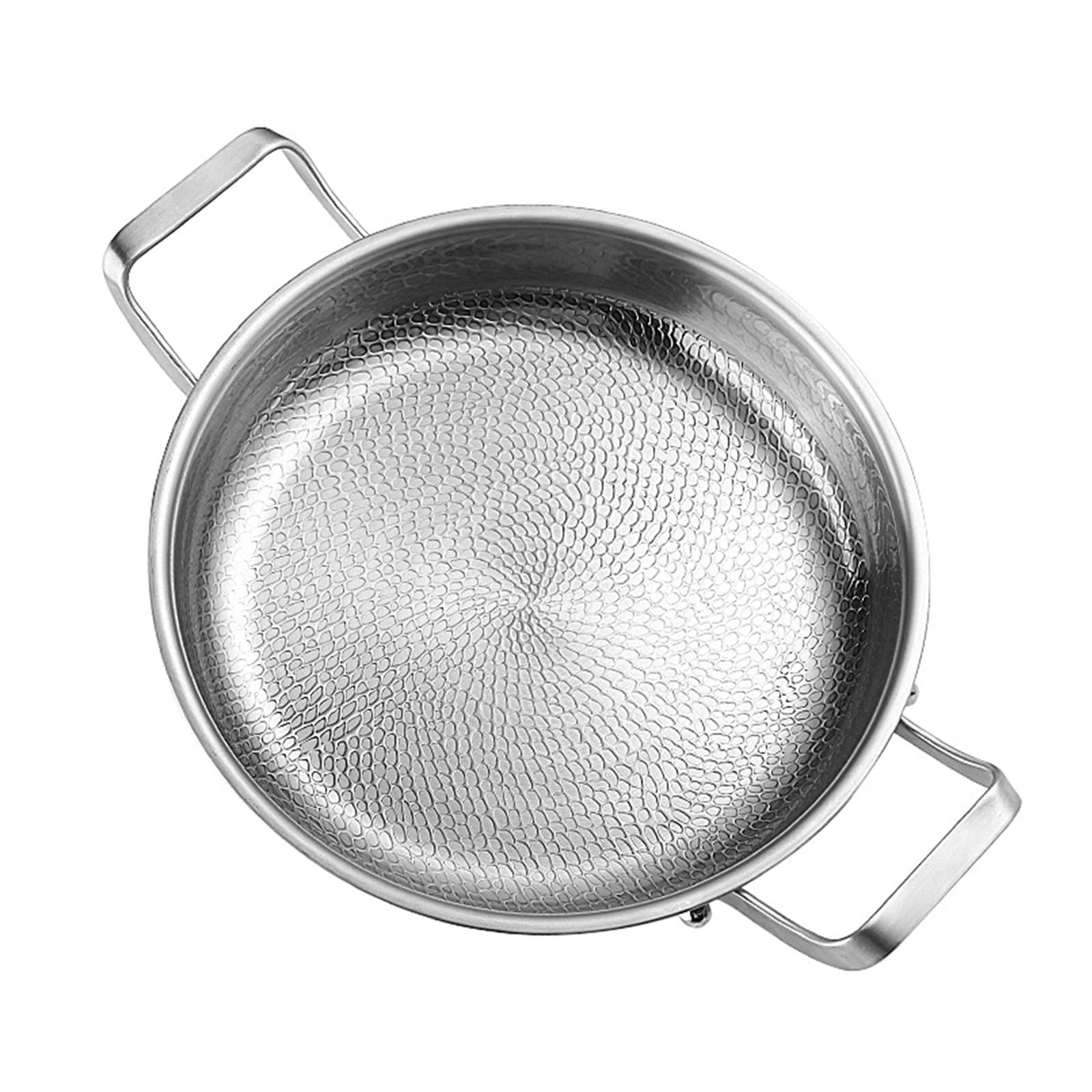 TiryyDrela padella acciaio inox 26 cm con coperchio vetro