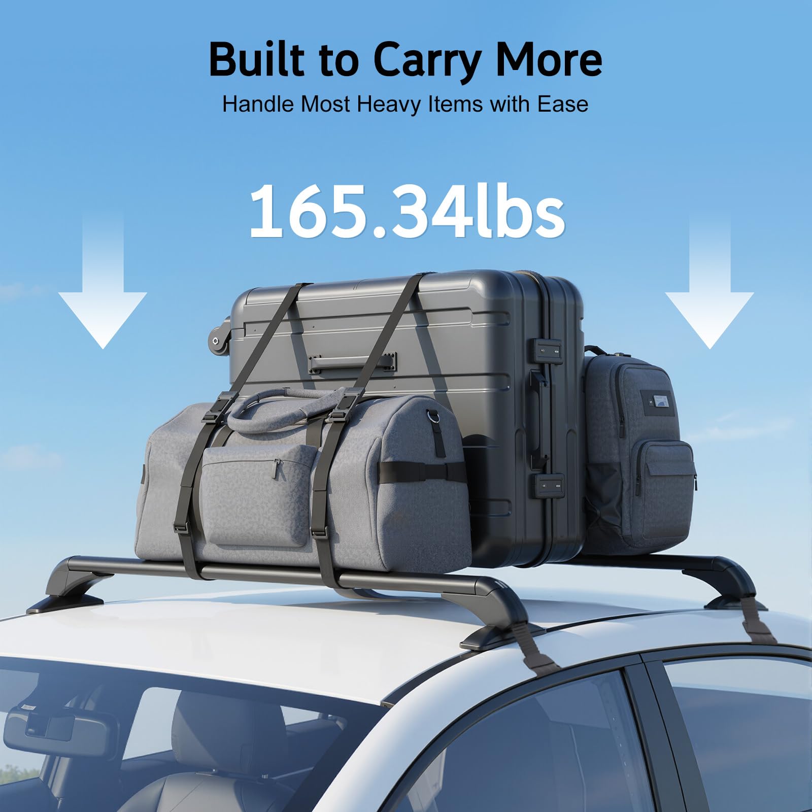 TiryyDrela Barre Portatutto Auto Alluminio 1m 75kg