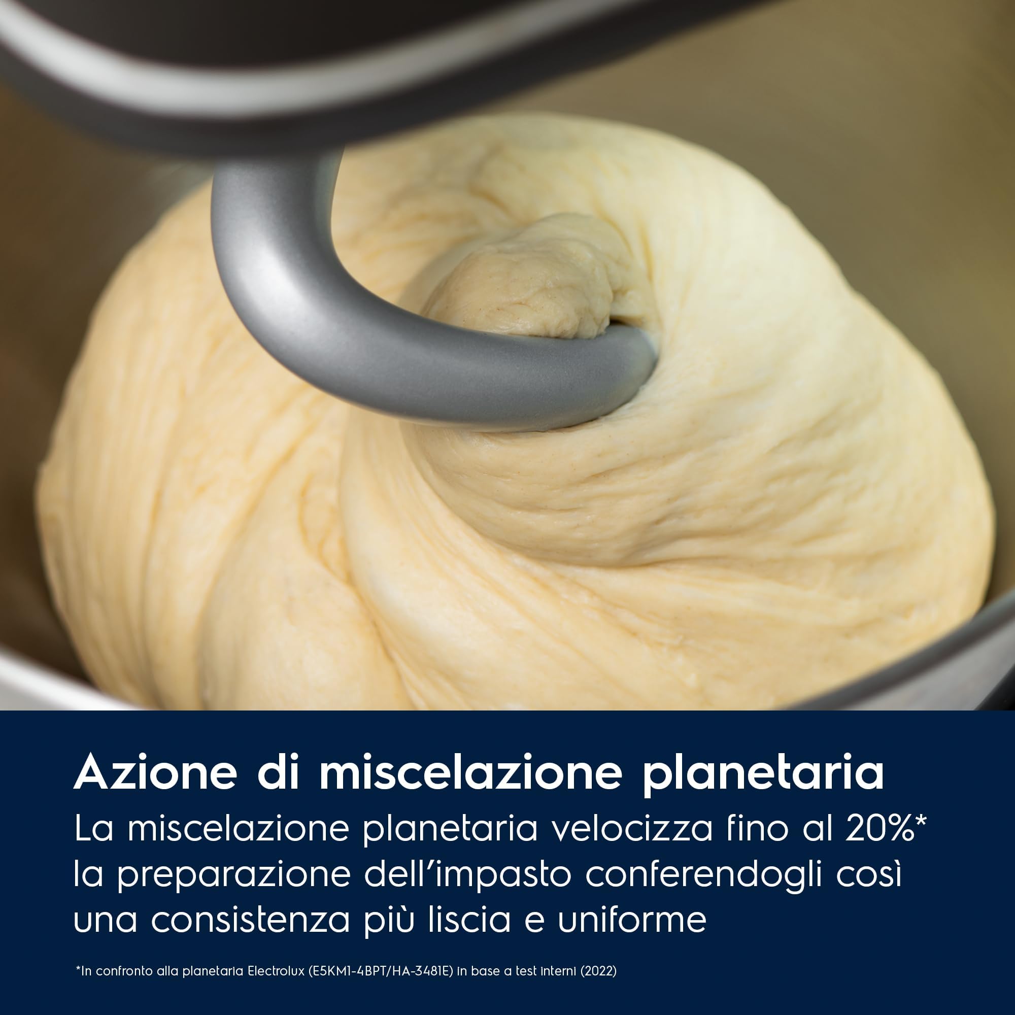 Electrolux E6KM1-4BPT impastatrice planetaria nero 1200W 6L