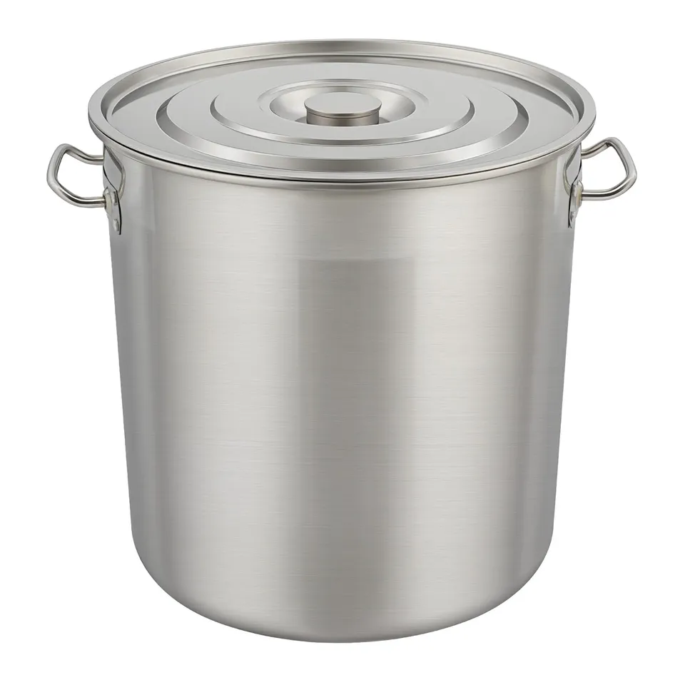 TiryyDrela Pentola Acciaio Inox 50 L Ø40 cm con Coperchio