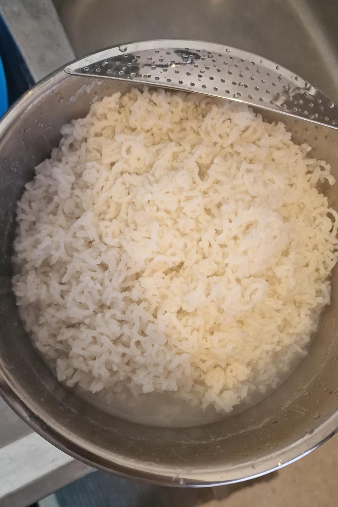 Reishunger Ciotola Riso Acciaio Inox Argento Antiscivolo