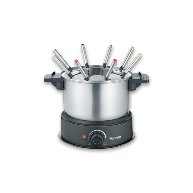 SEVO Set Fonduta Inox con 8 Forchette