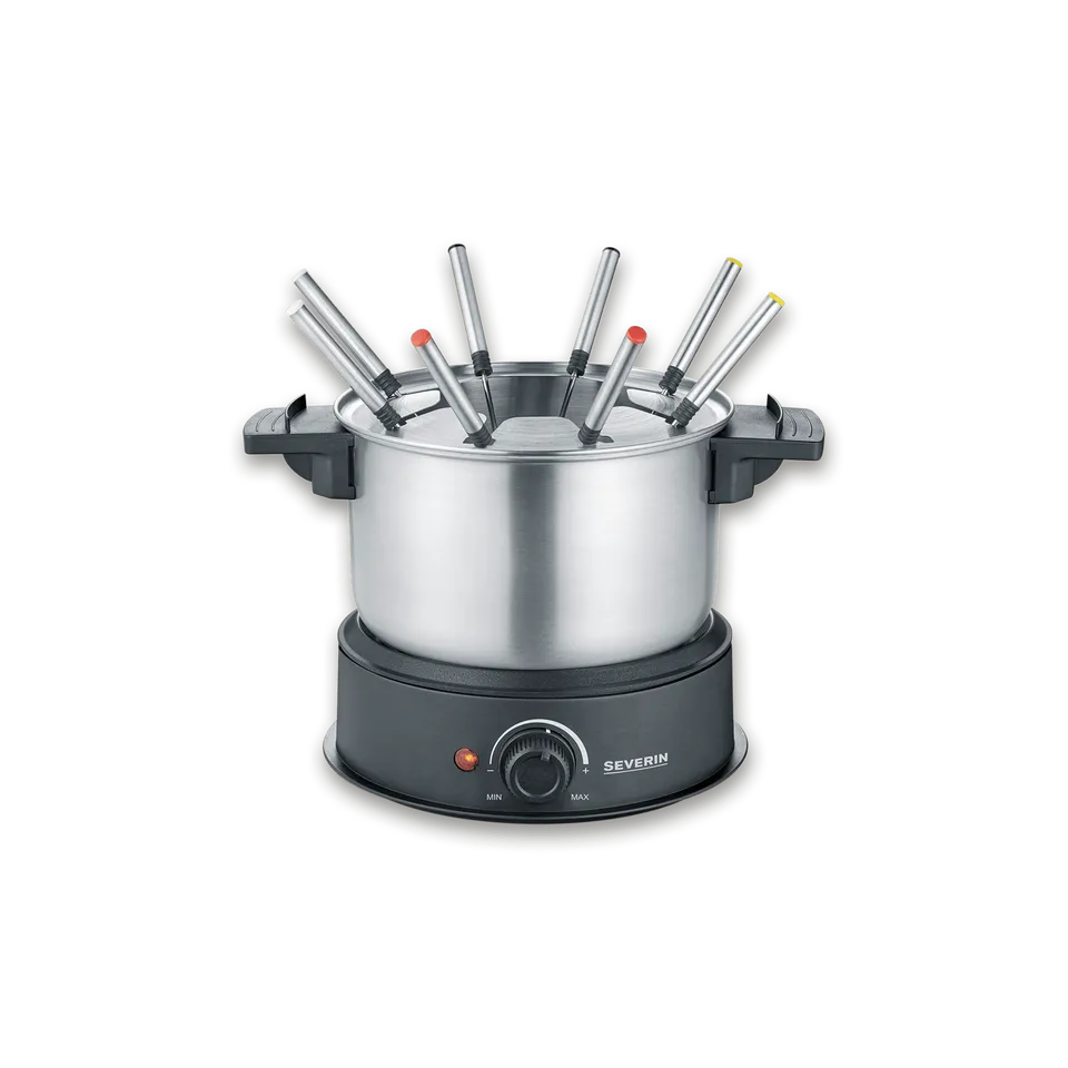 SEVO Fondue set fonduta 8 forchette inox