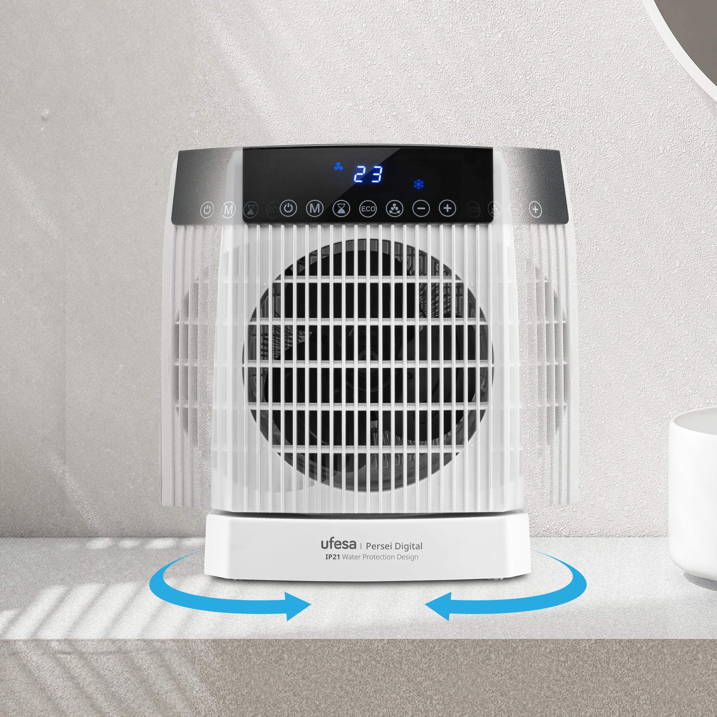 Ufesa Persei termoventilatore elettrico 2000 W IP21 oscillante