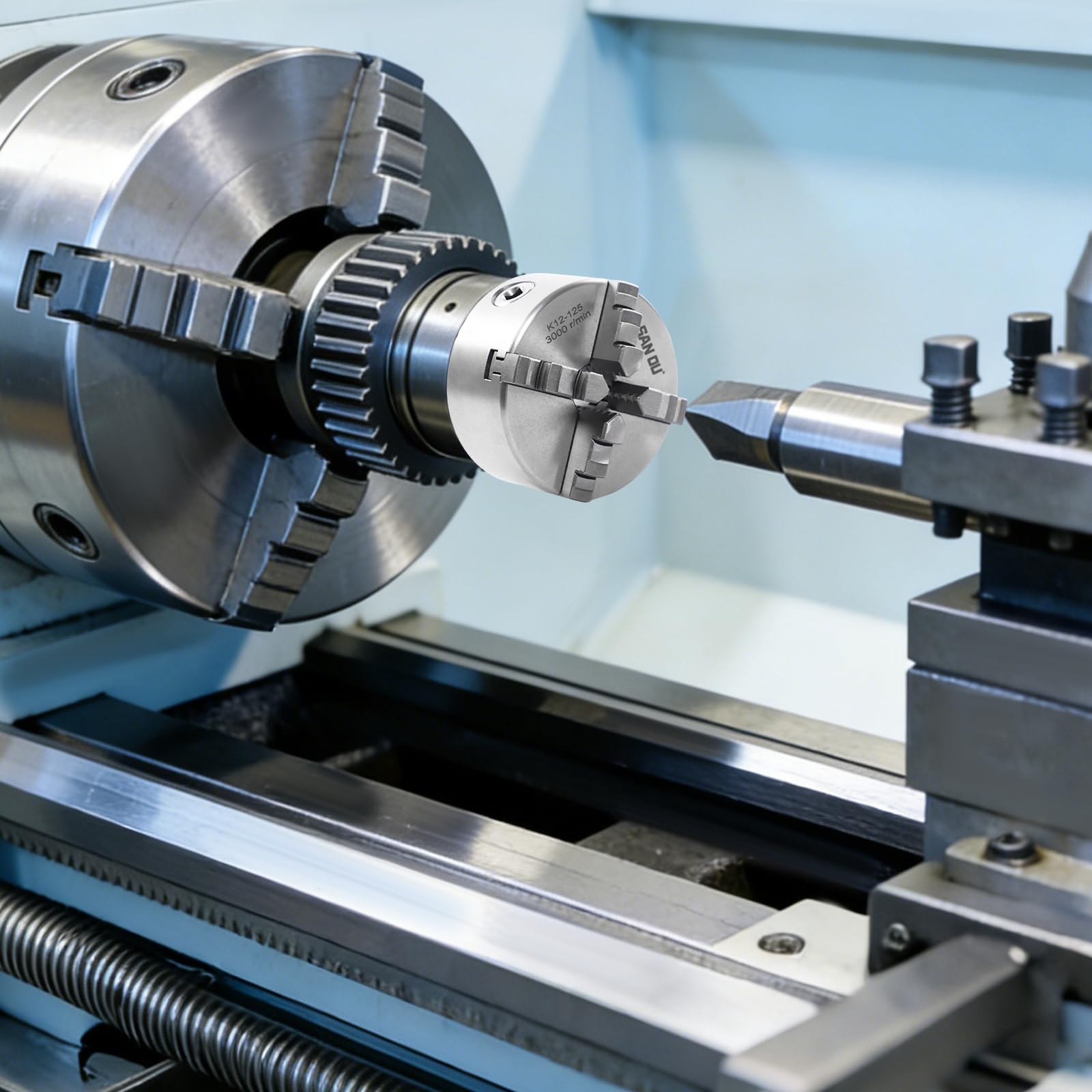 TiryyDrela Mandrino Tornio 4 Griffe Autocentrante 125 mm