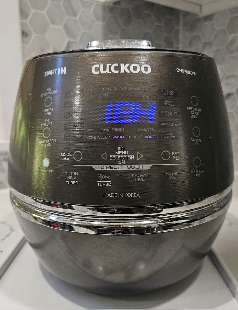 Cuckoo CRP-DHSR0609FD cuociriso induzione 6 tazze alta pressione