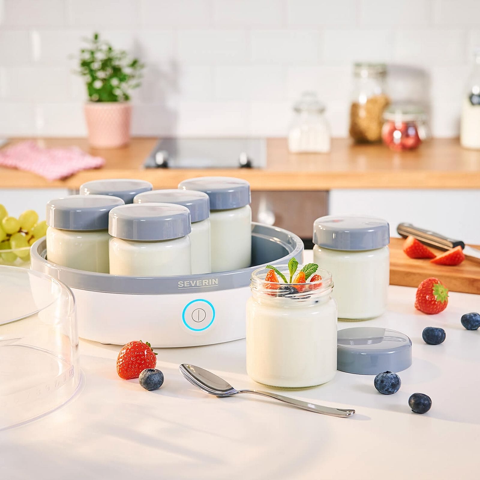 SEVERIN Yogurtiera con 7 Vasetti 150 ml