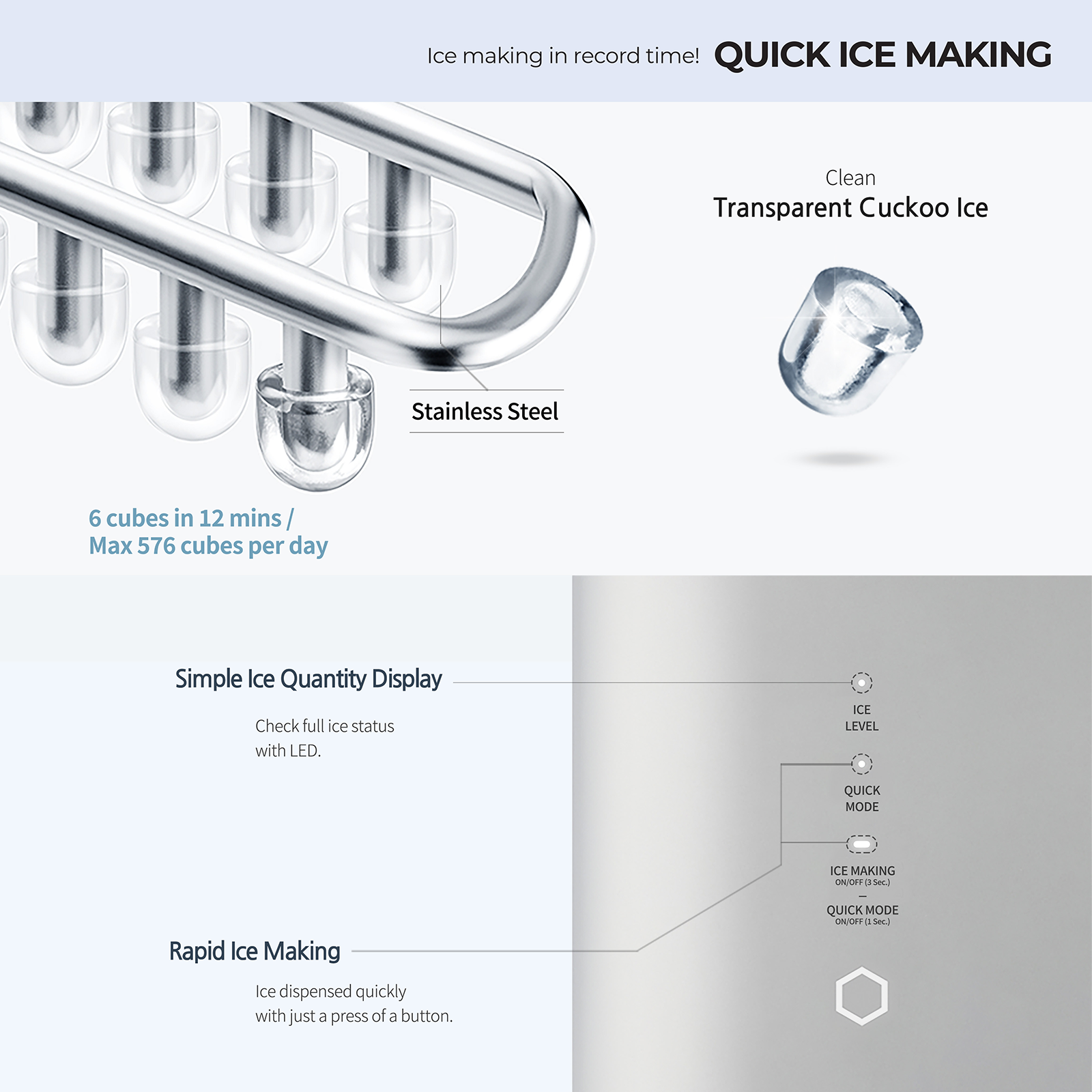 Cuckoo Zero100 CP-SN102HW depuratore acqua calda e fredda