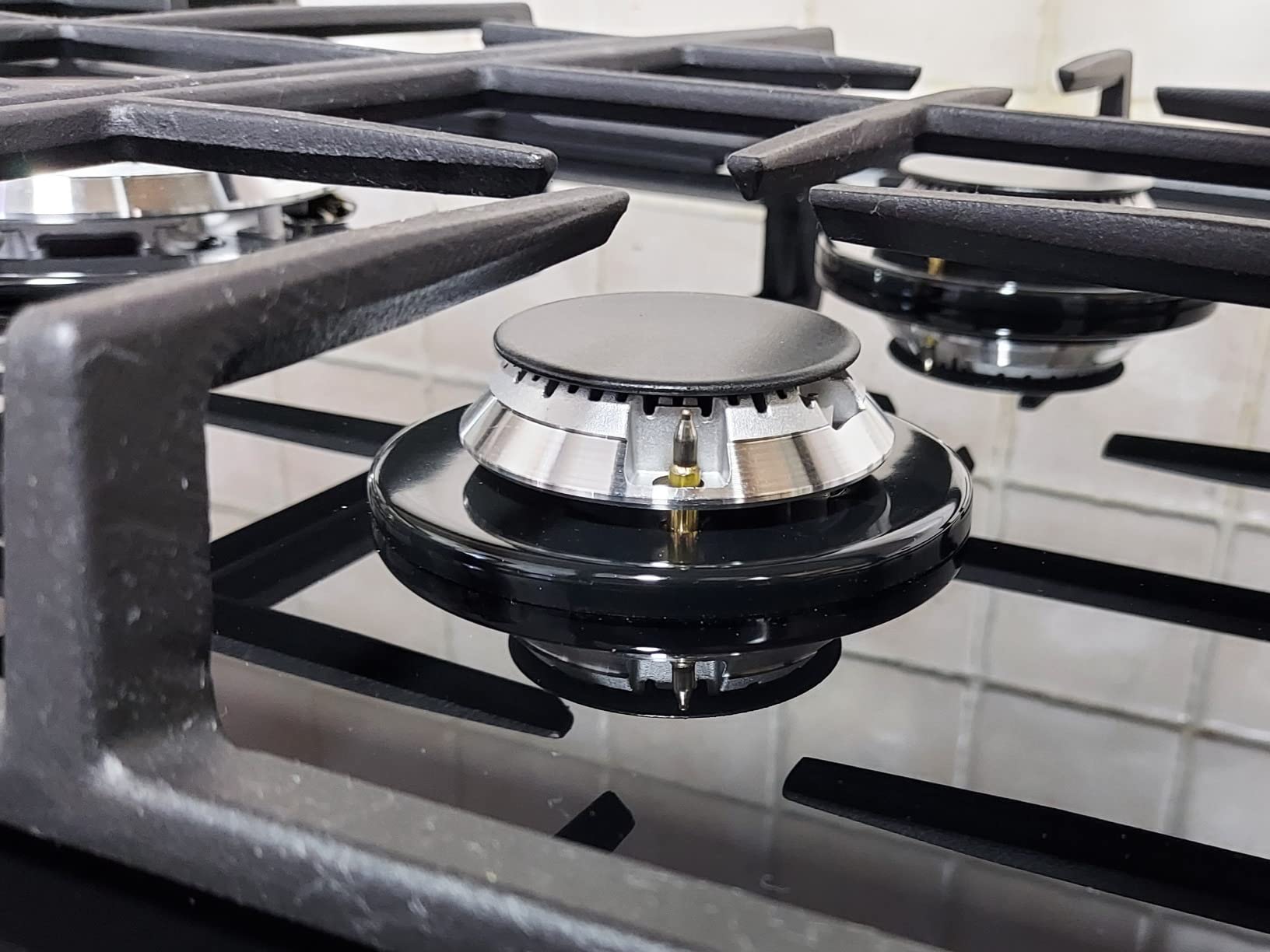 Electrolux Serie 600 EGG7536K piano gas 75 cm nero 5 fuochi