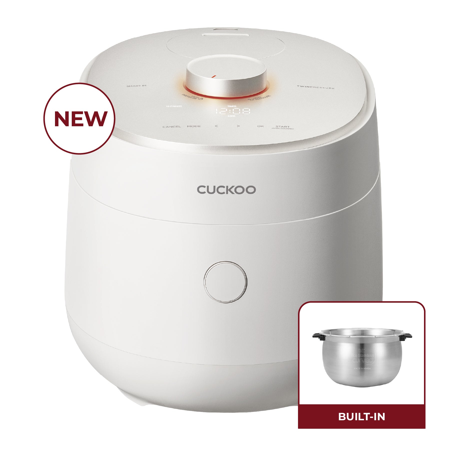 Cuckoo Twin Pressure CRP-OHTR1009FWS cuociriso 10 tazze IH inox